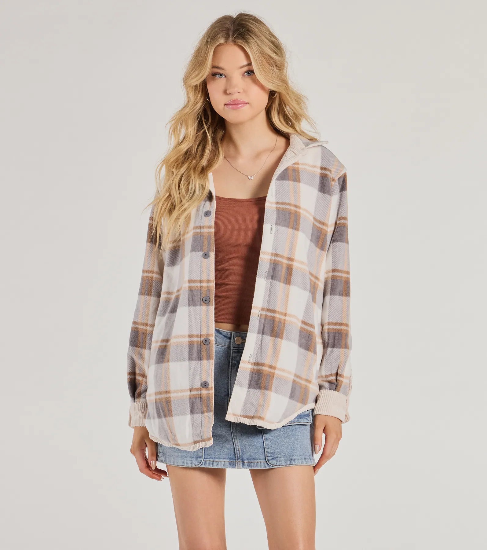 Ultimate Comfy Season Reversible Shacket - Flannel & Corduroy