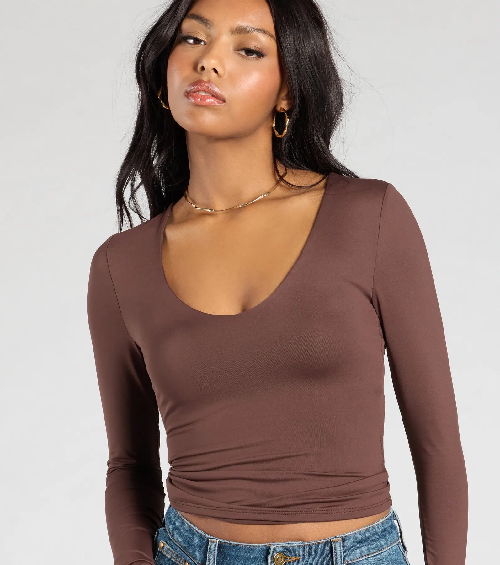 Premium V-Neck Crop Top - Ultimate Wardrobe Essential