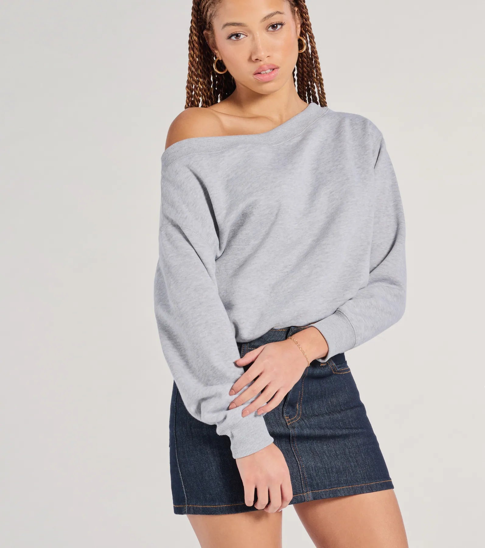 Ultimate Comfort Long Sleeve Crop Sweatshirt - Forever A Fave