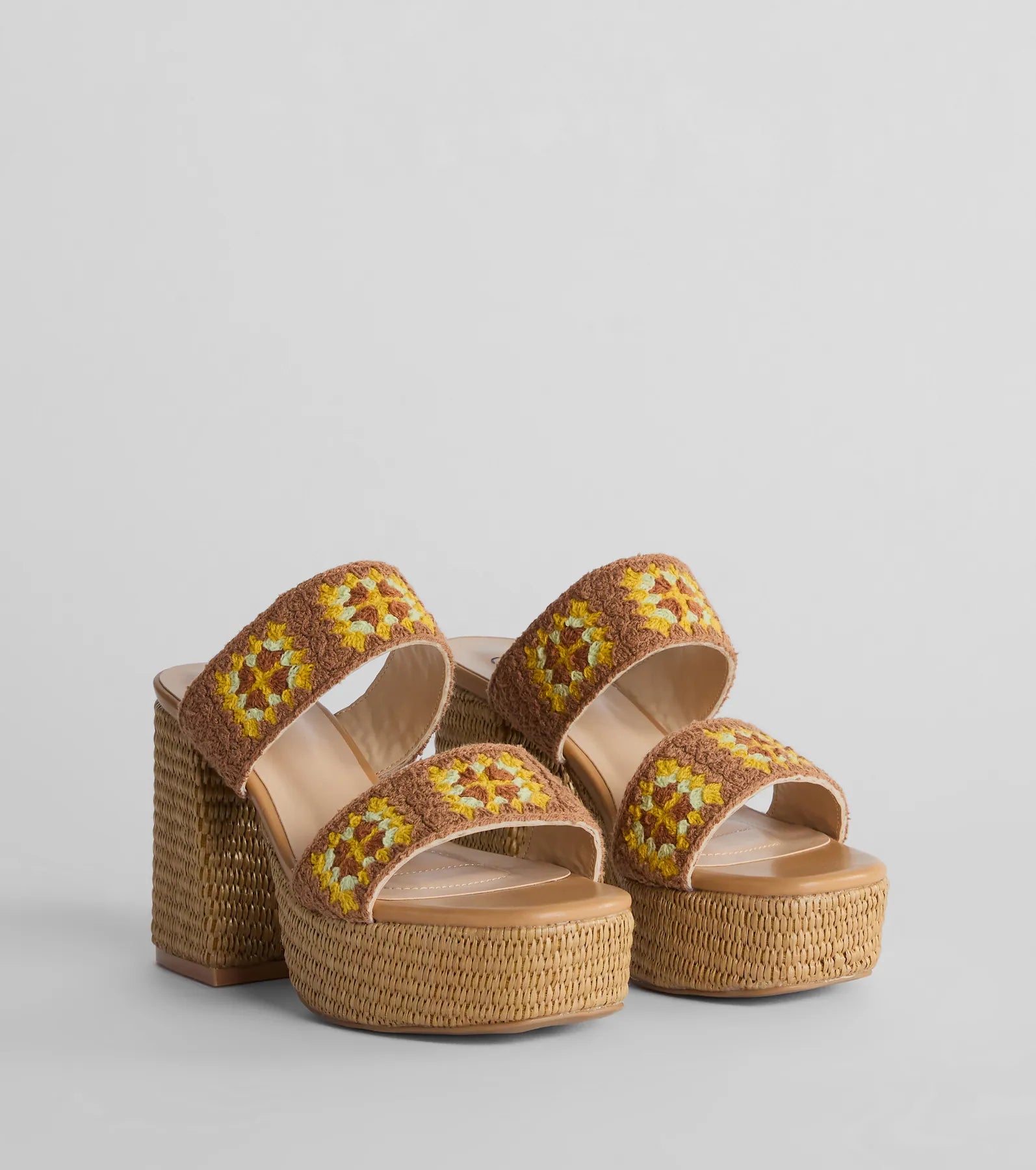 Ultimate Summer Dream Crochet Espadrille Platform Sandals