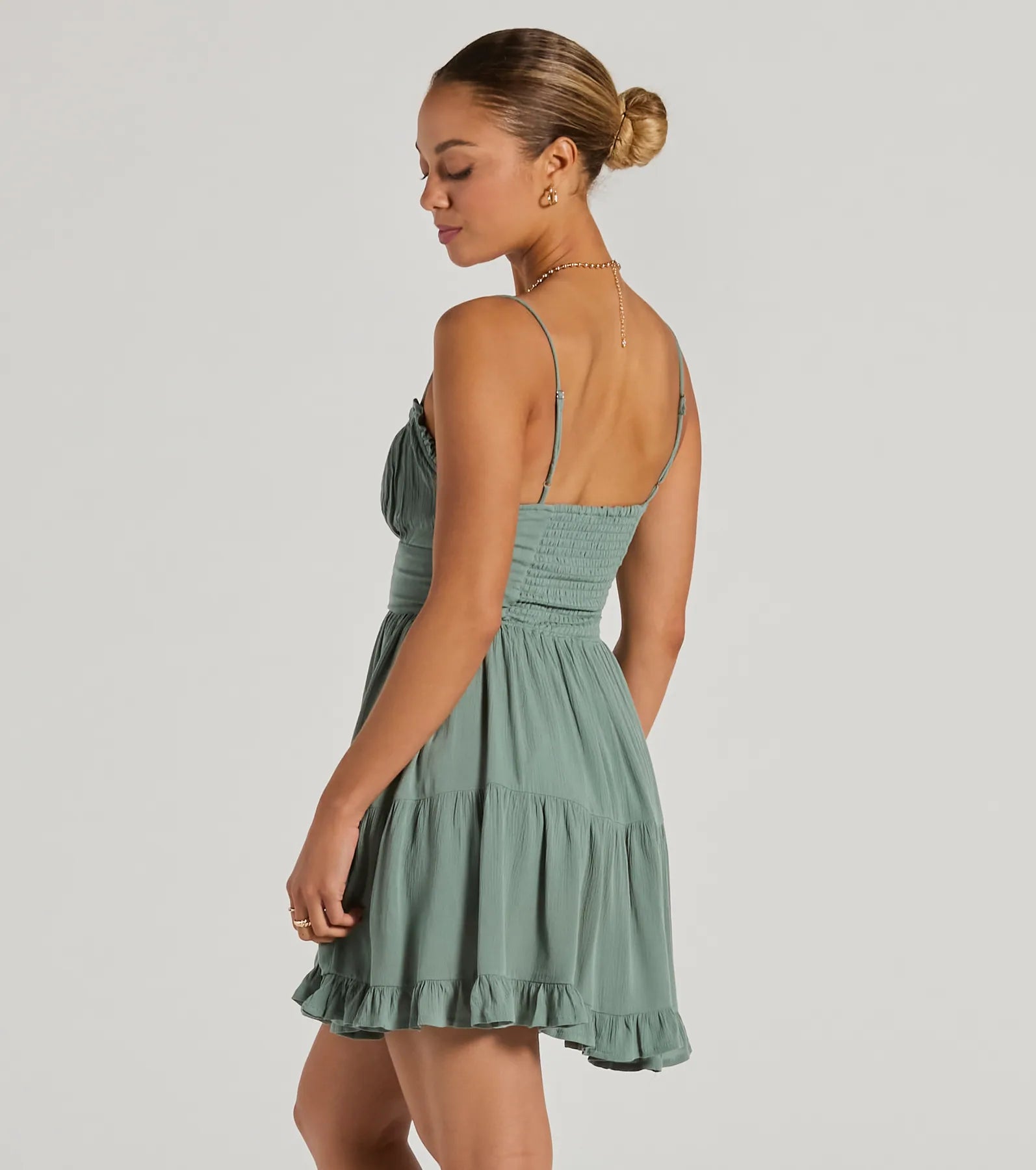 Ultimate Sweetheart Ruffled Skater Dress - Flirty & Feminine