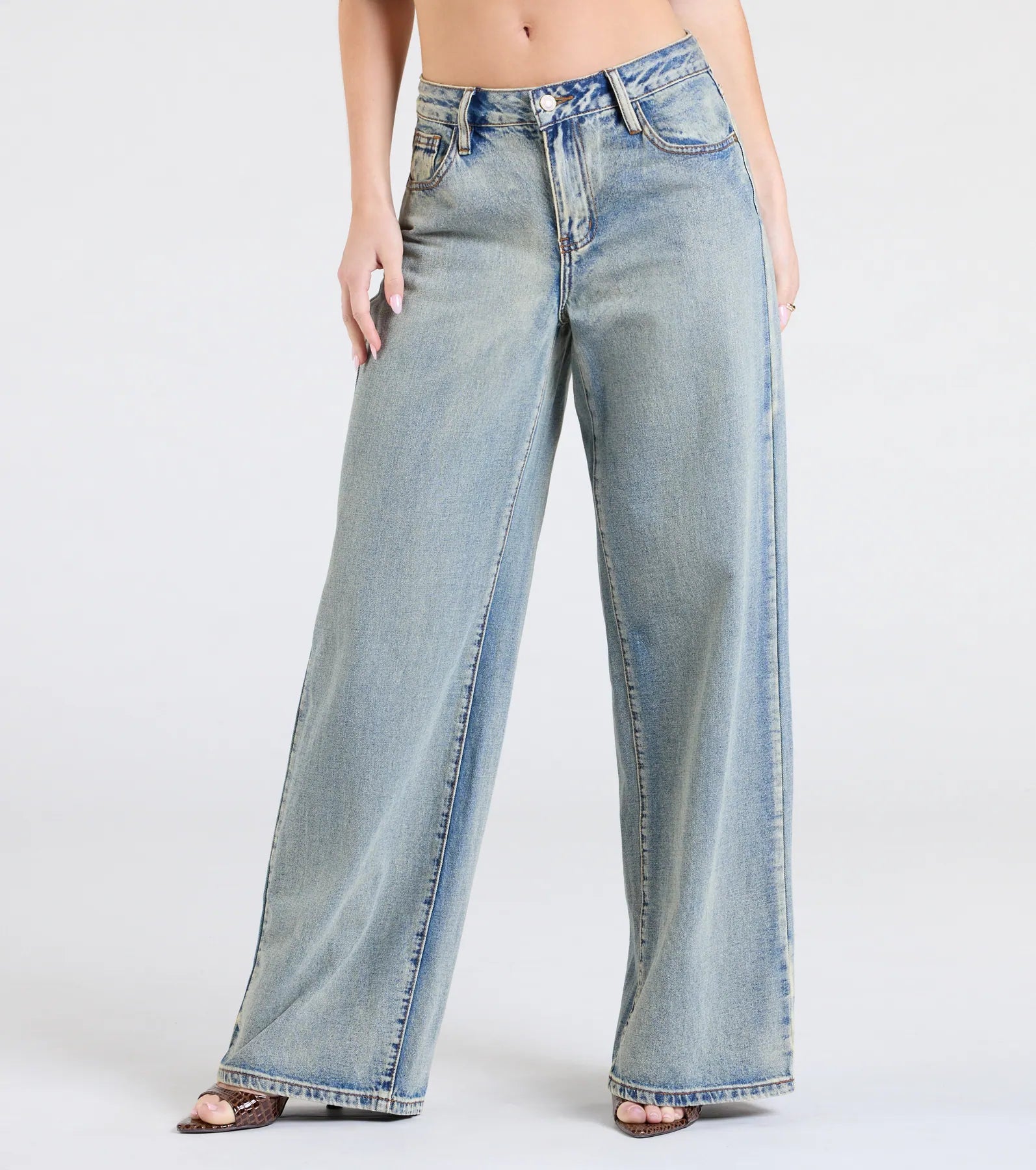 Ultimate Y2K Revival Mid-Rise Baggy Jeans