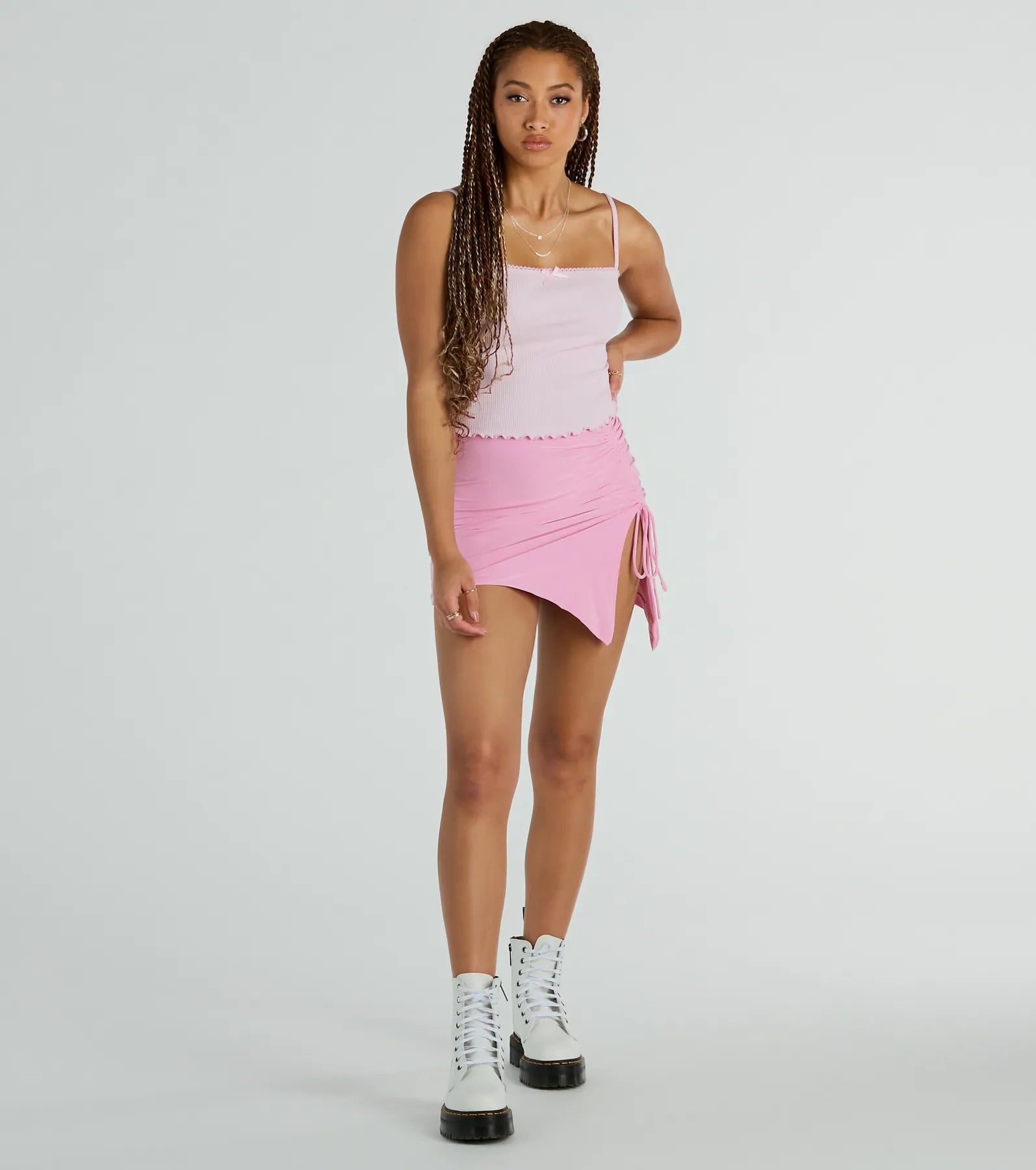 Premium Ruched Asymmetrical Mini Skirt - Ultimate Style Upgrade