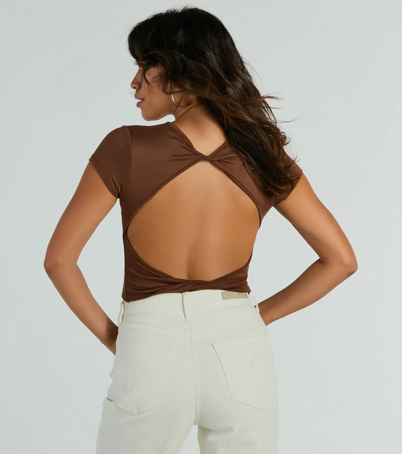 Ultimate Twist Back Crop Top - Premium Comfort & Style