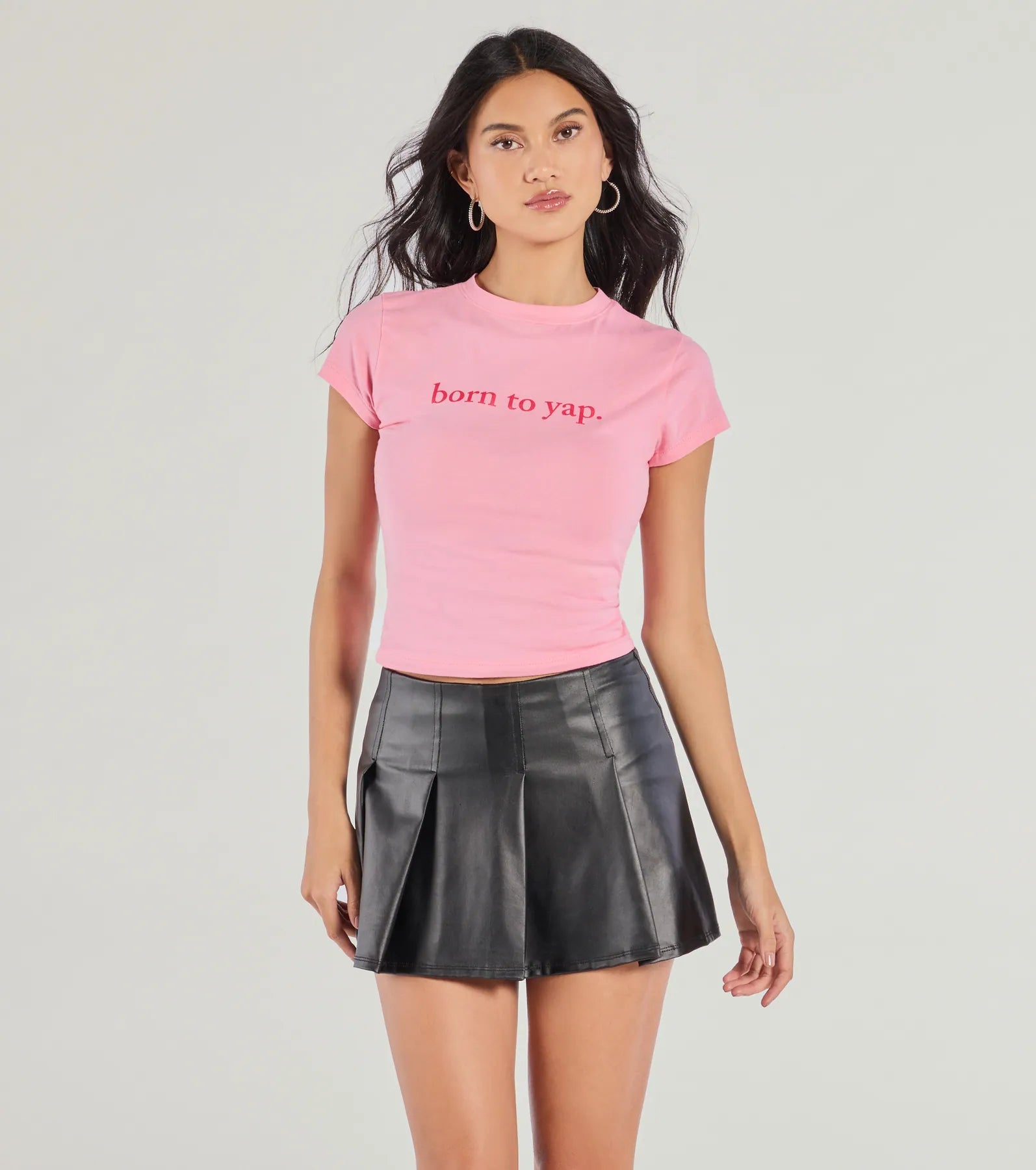 Premium Born To Yap Graphic Tee - Ultimate Statement Crop Top