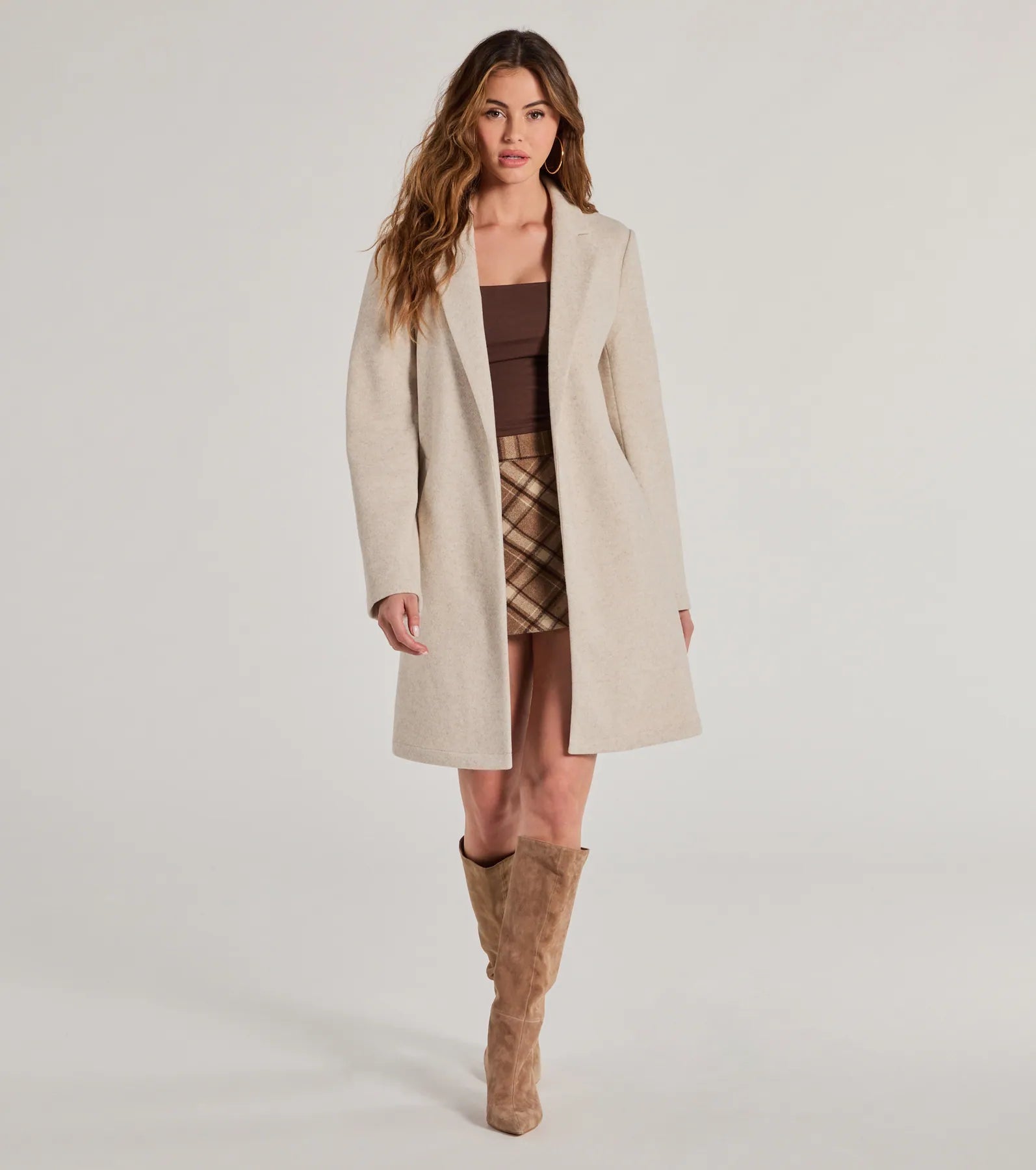 Premium Faux Wool Trench Coat - Ultimate Fall & Winter Style