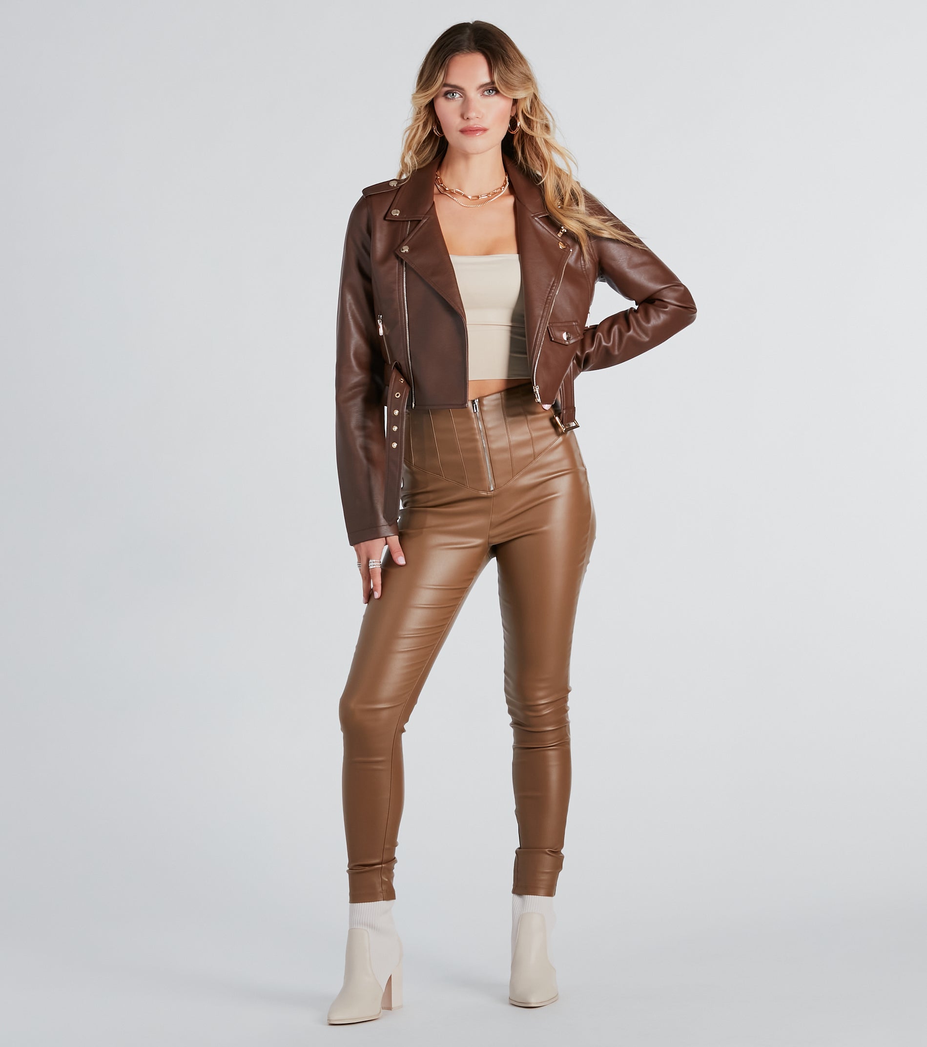 Premium Faux Leather Skinny Pants - Edgy & Stylish