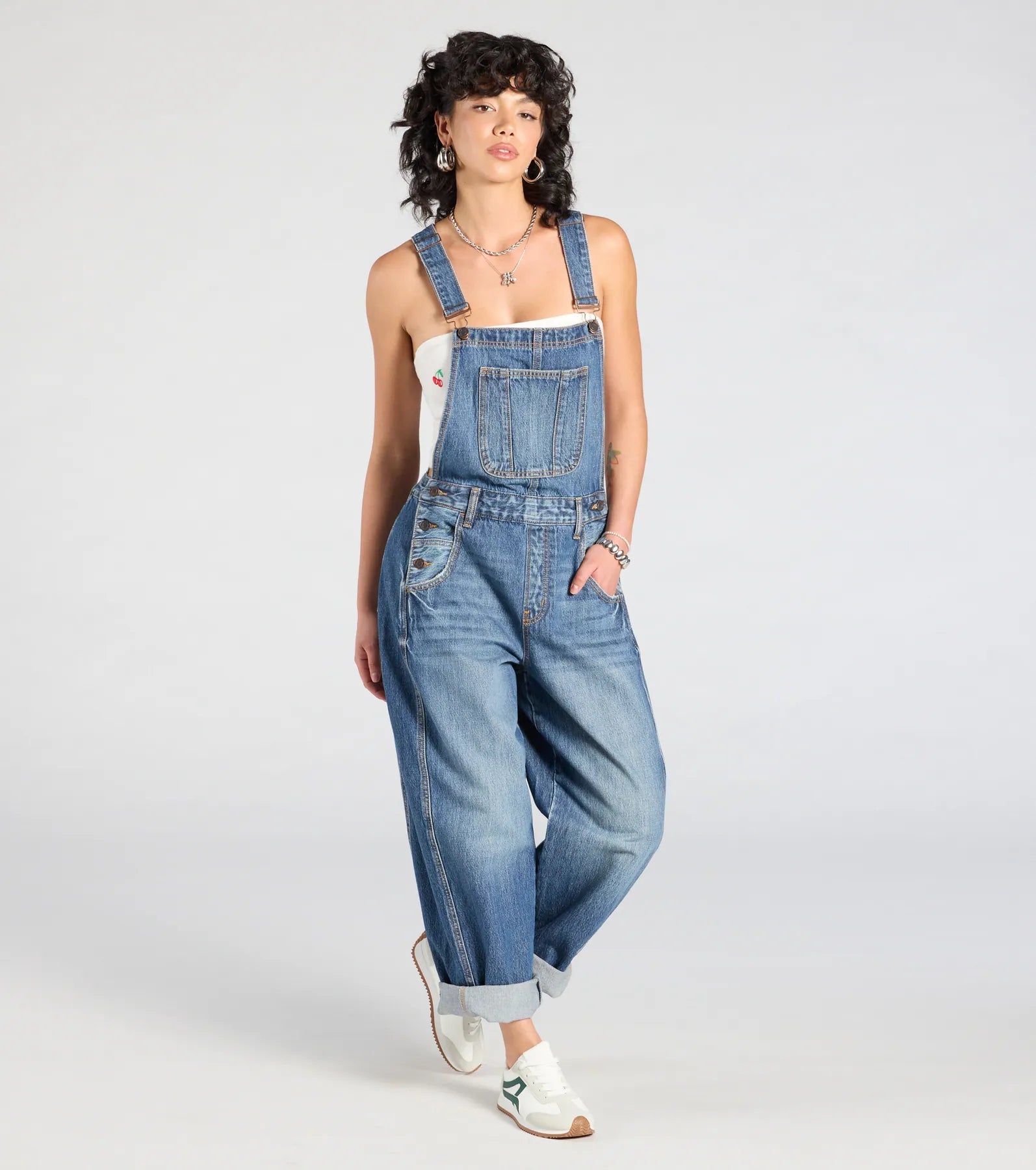 Ultimate Match My Vibe Wide-Leg Denim Overalls