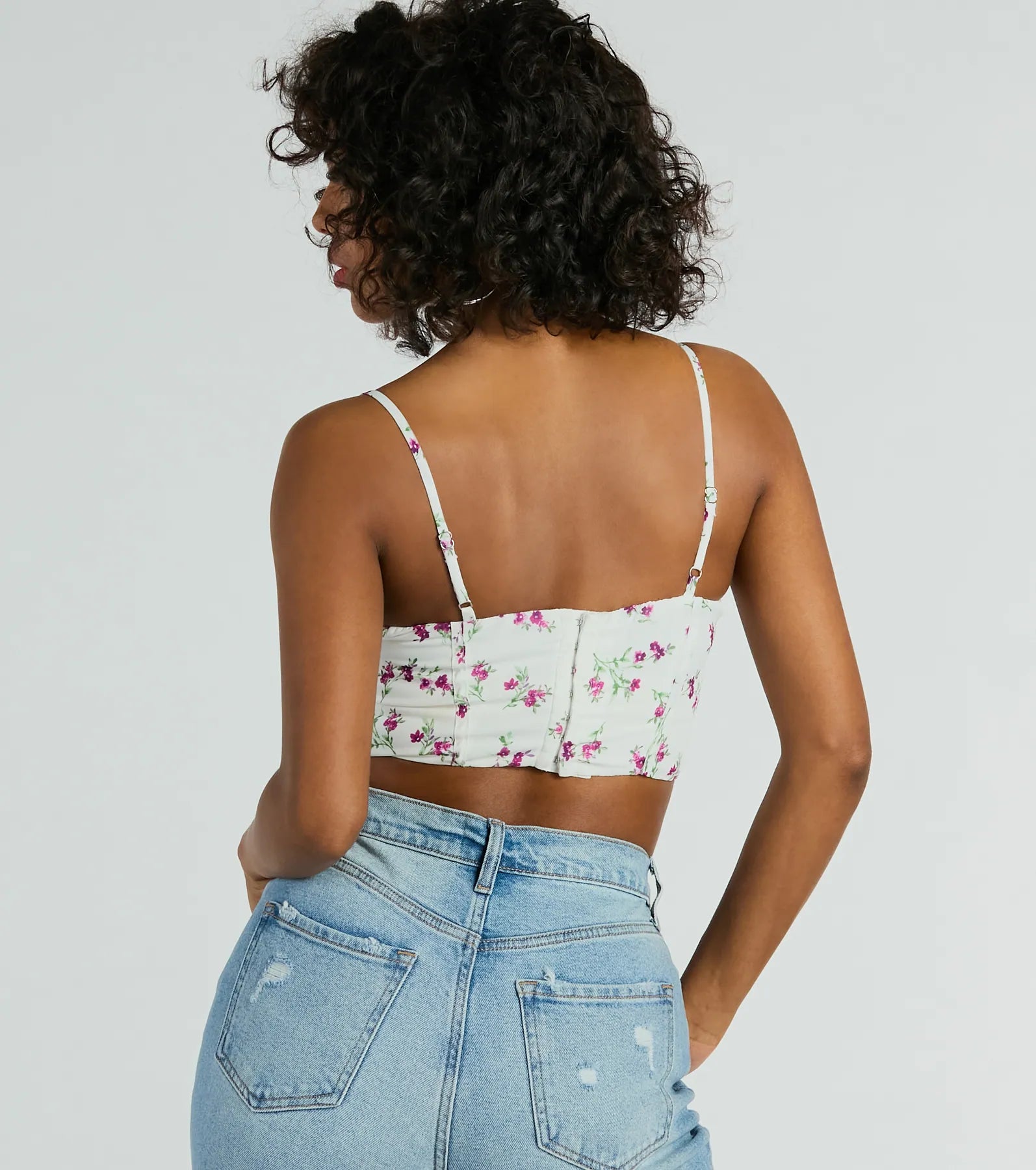 Ultimate Floral Elegance Crop Top