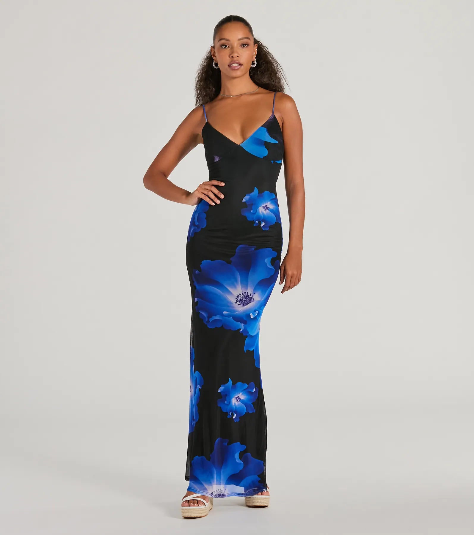 Ultimate Romance Large Blossom Floral Maxi Dress