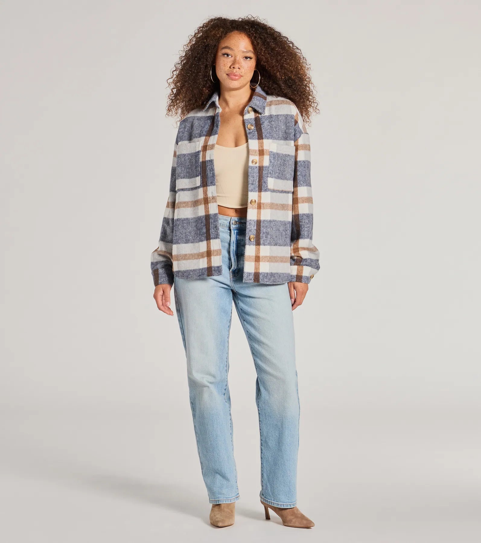 Premium Effortless Cutie Plaid Shacket - Ultimate Style Upgrade