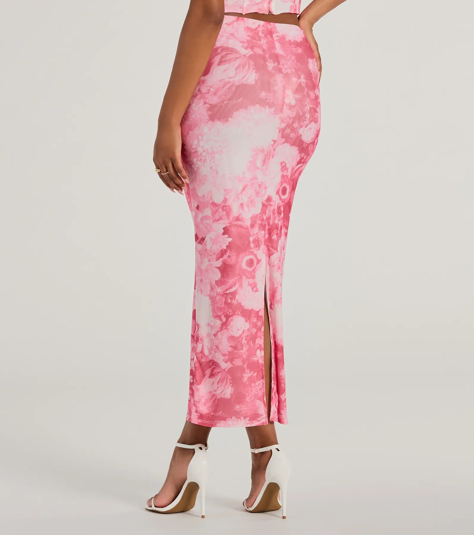 Ultimate Floral Elegance High-Waist Maxi Skirt