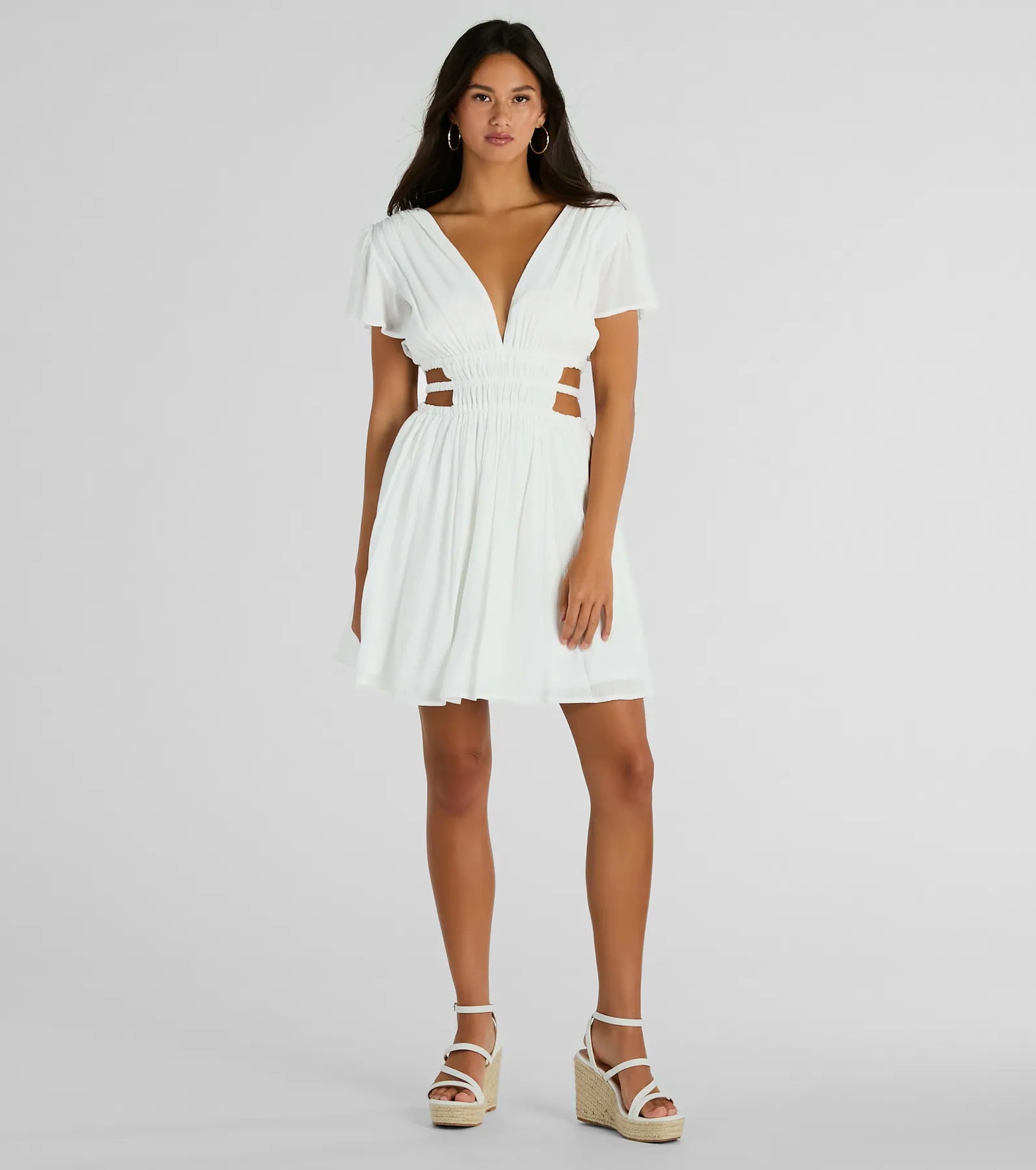 Ultimate Allure V-Neck Cutout Skater Dress