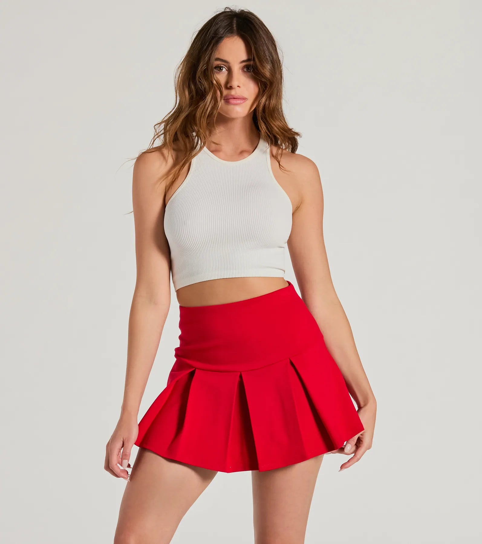 Ultimate Pleated Ponte Skort - High-Rise & Chic