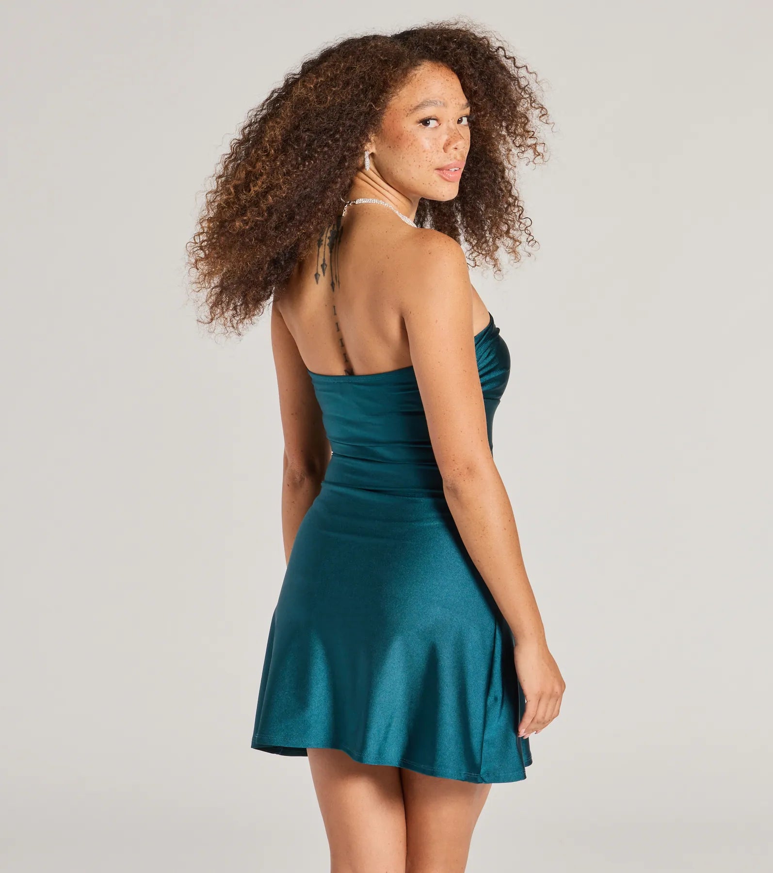 Ultimate Strapless A-line Mini Dress - So Your Vibe