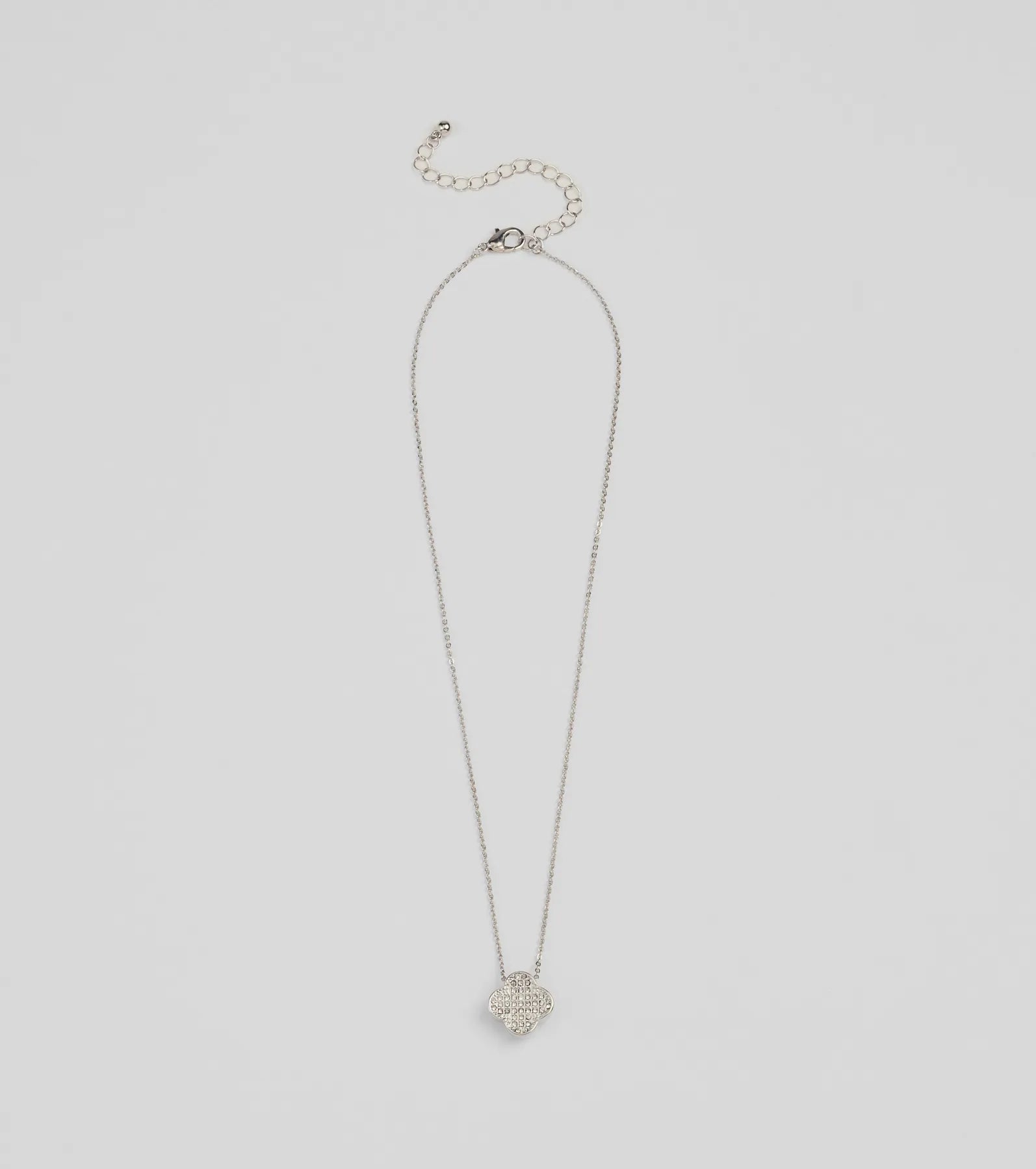 Premium Rhinestone Clover Charm Necklace - Ultimate Luck Accessory