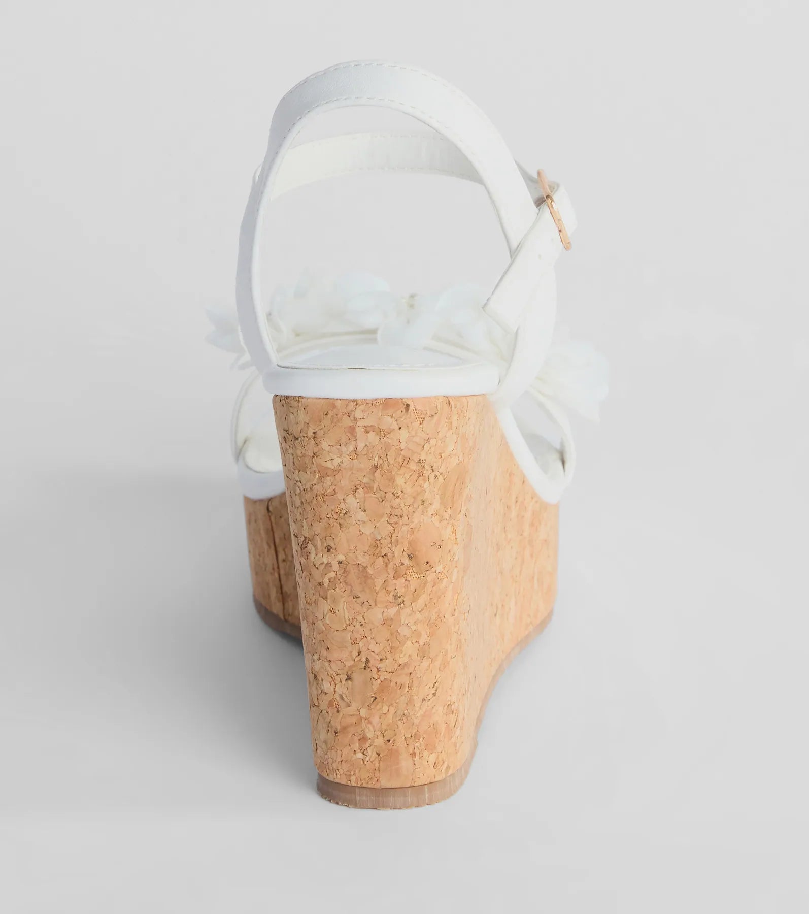 Elegant Pearl Flower Cork Wedges for Brides