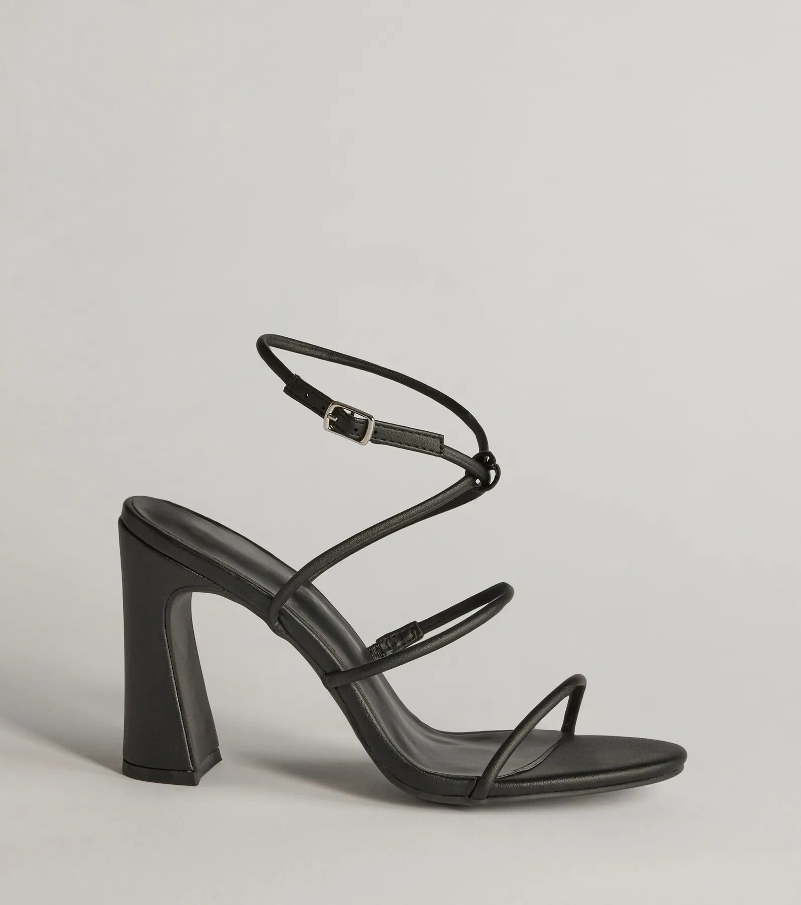 Ultimate Sleek Multi-Strap Block Heels - Elevate Your Style