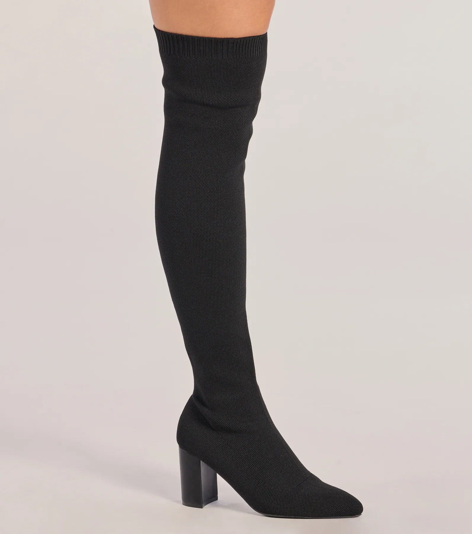 Ultimate Chic Stride Knit Over-The-Knee Boots - Upgrade Your Style