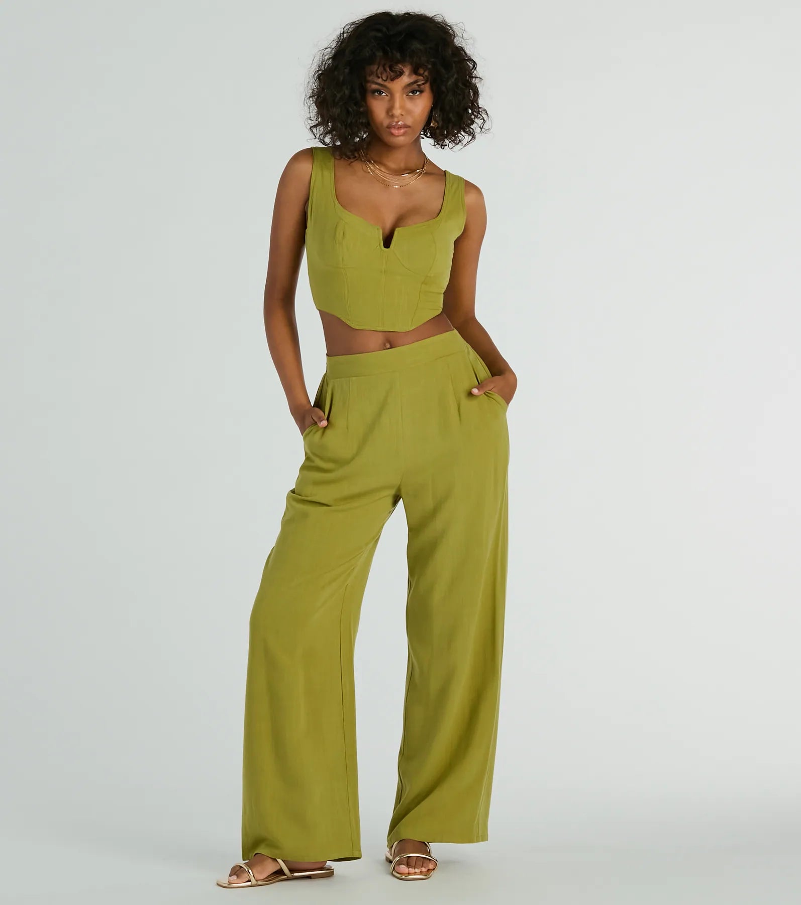 Premium High-Rise Linen Palazzo Pants – Effortless Summer Style