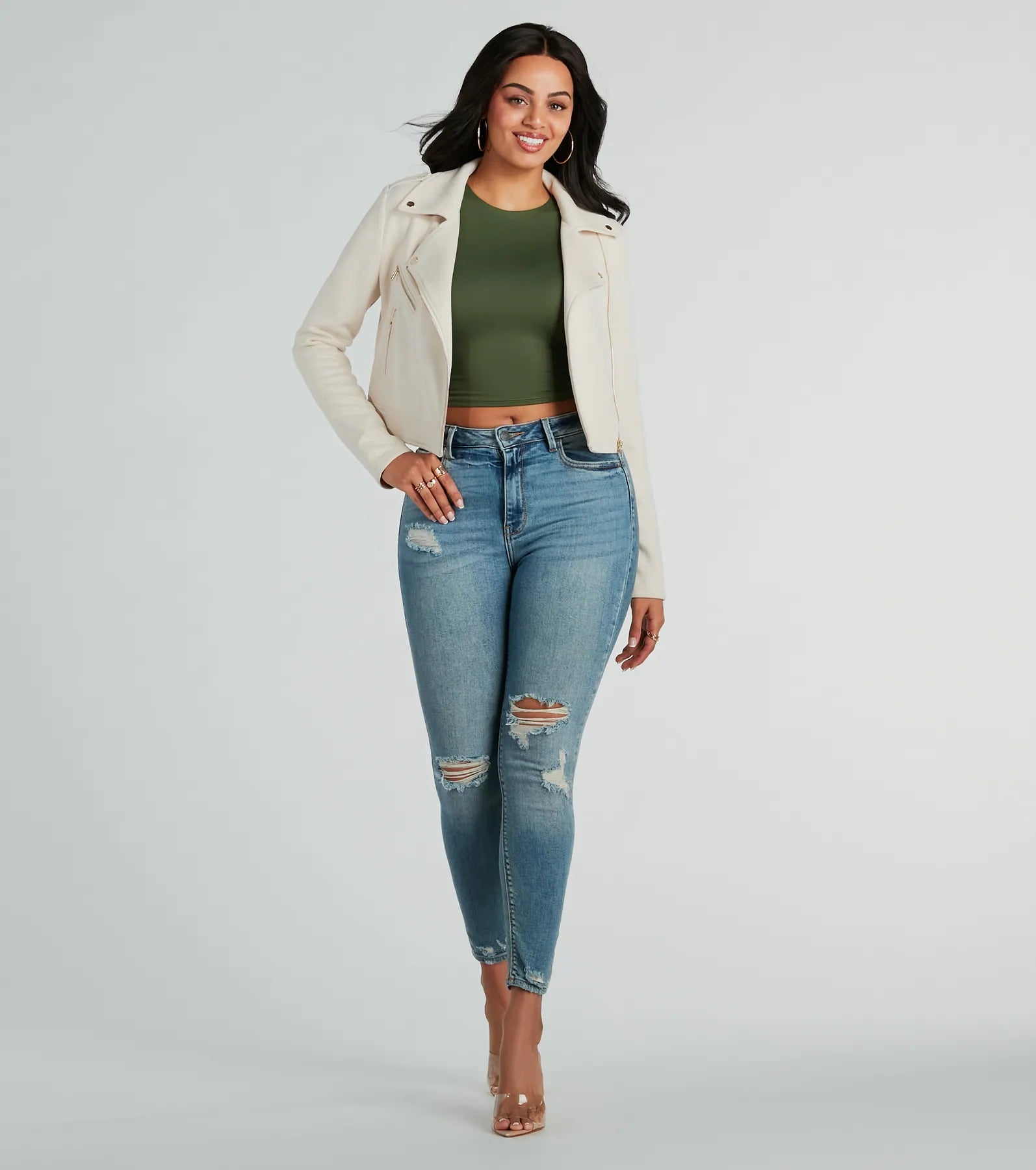 Ultimate Style Faux Suede Moto Jacket - Premium Look