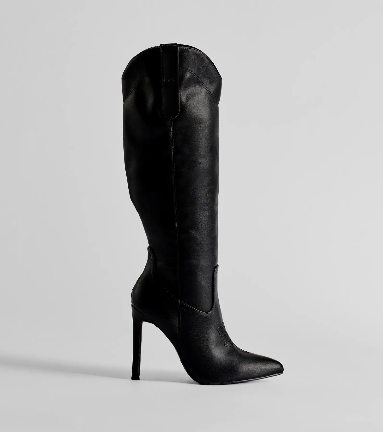 Premium Western Under-The-Knee Stiletto Boots - Ultimate Style Upgrade