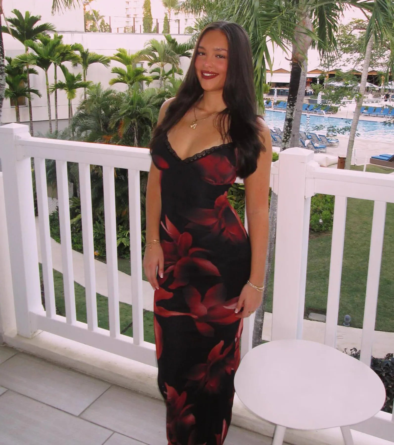 Ultimate Blooming Beauty Floral Mesh Maxi Dress