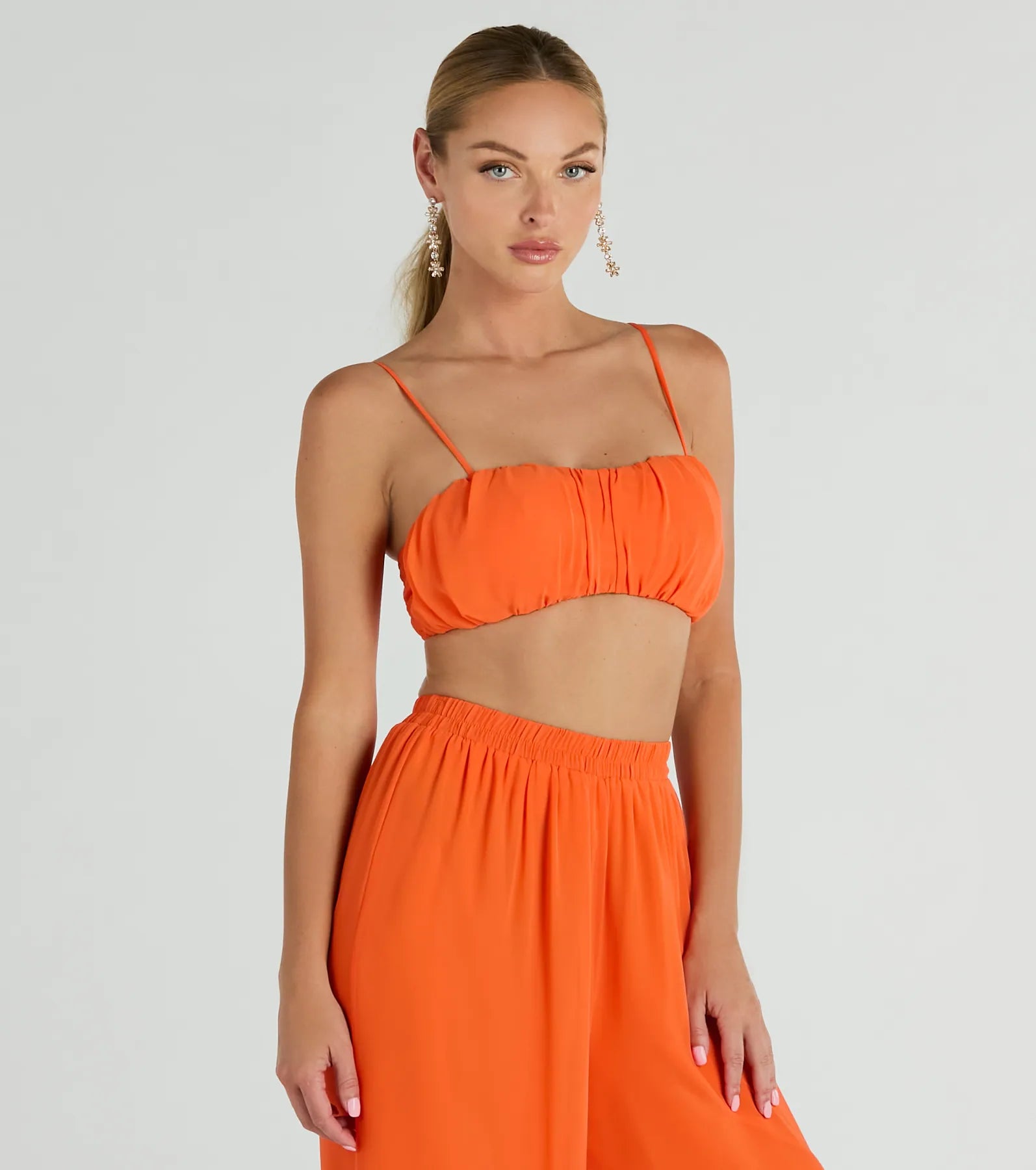 Ultimate Allure Ruched Chiffon Bra Top