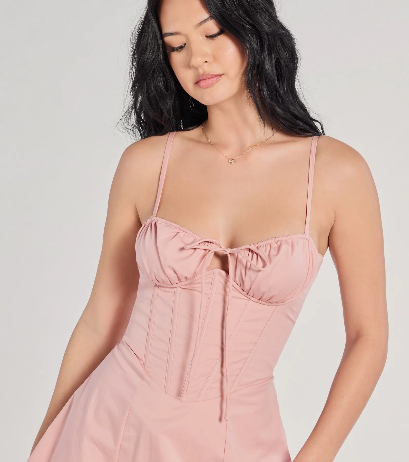 Ultimate Sweetheart Corset Lace-Up A-Line Dress - Flirty & Feminine