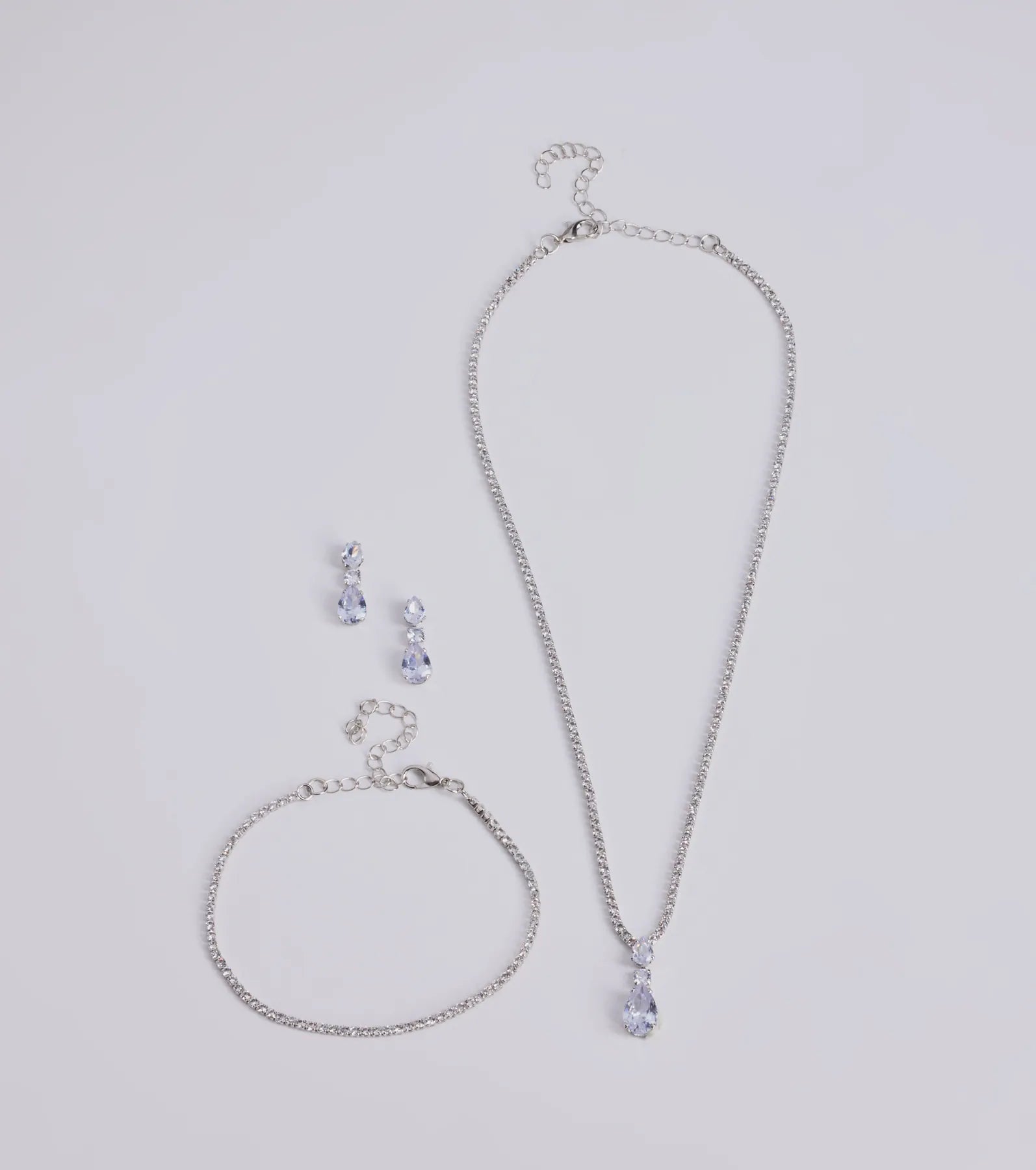Premium Elegance Rhinestone Jewelry Set