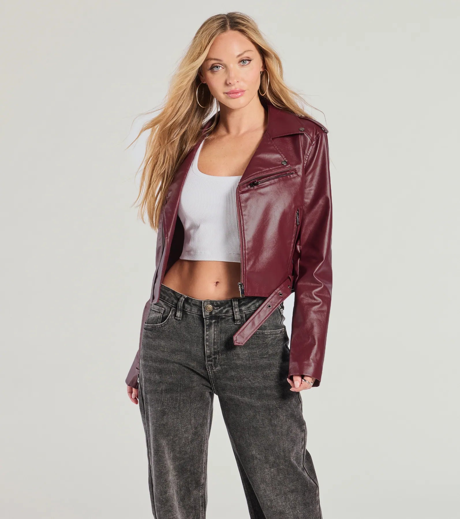 Ultimate Ride With Me Faux Leather Moto Jacket