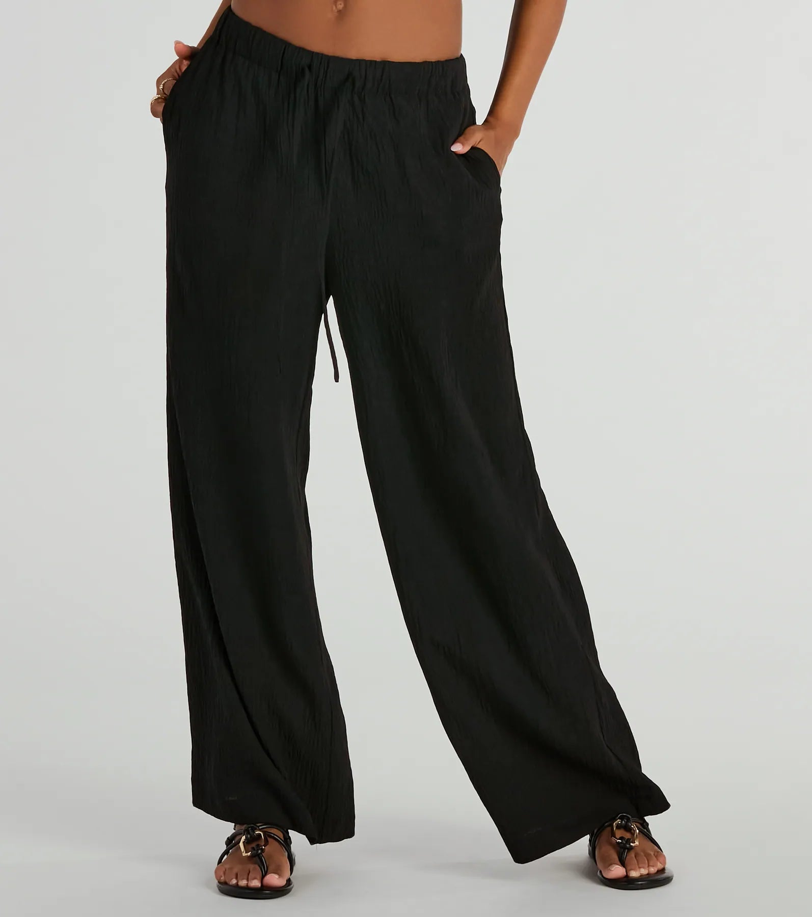 Premium Bohemian High-Rise Wide-Leg Pants