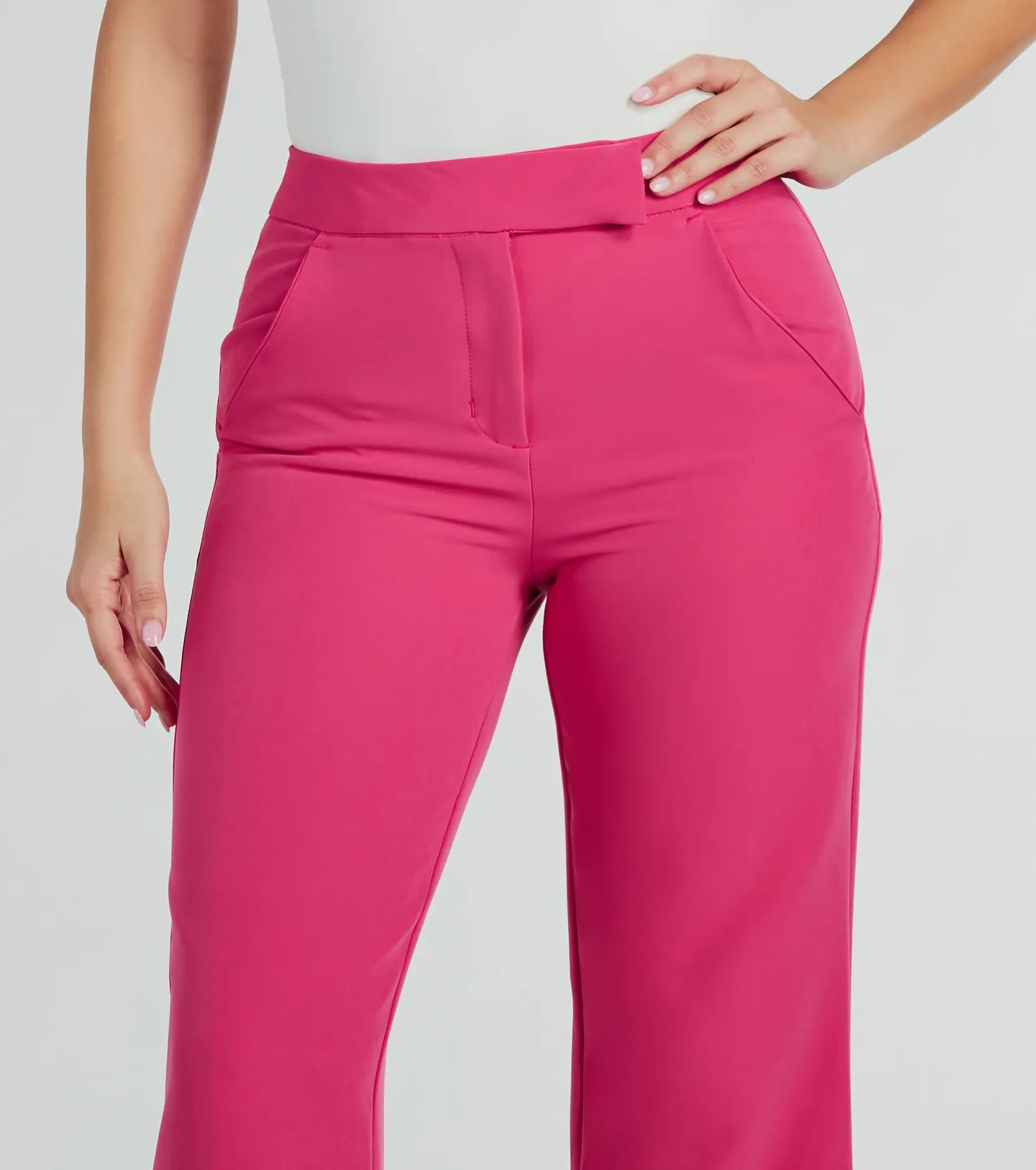 Ultimate Chic High Waist Straight-Leg Office Pants