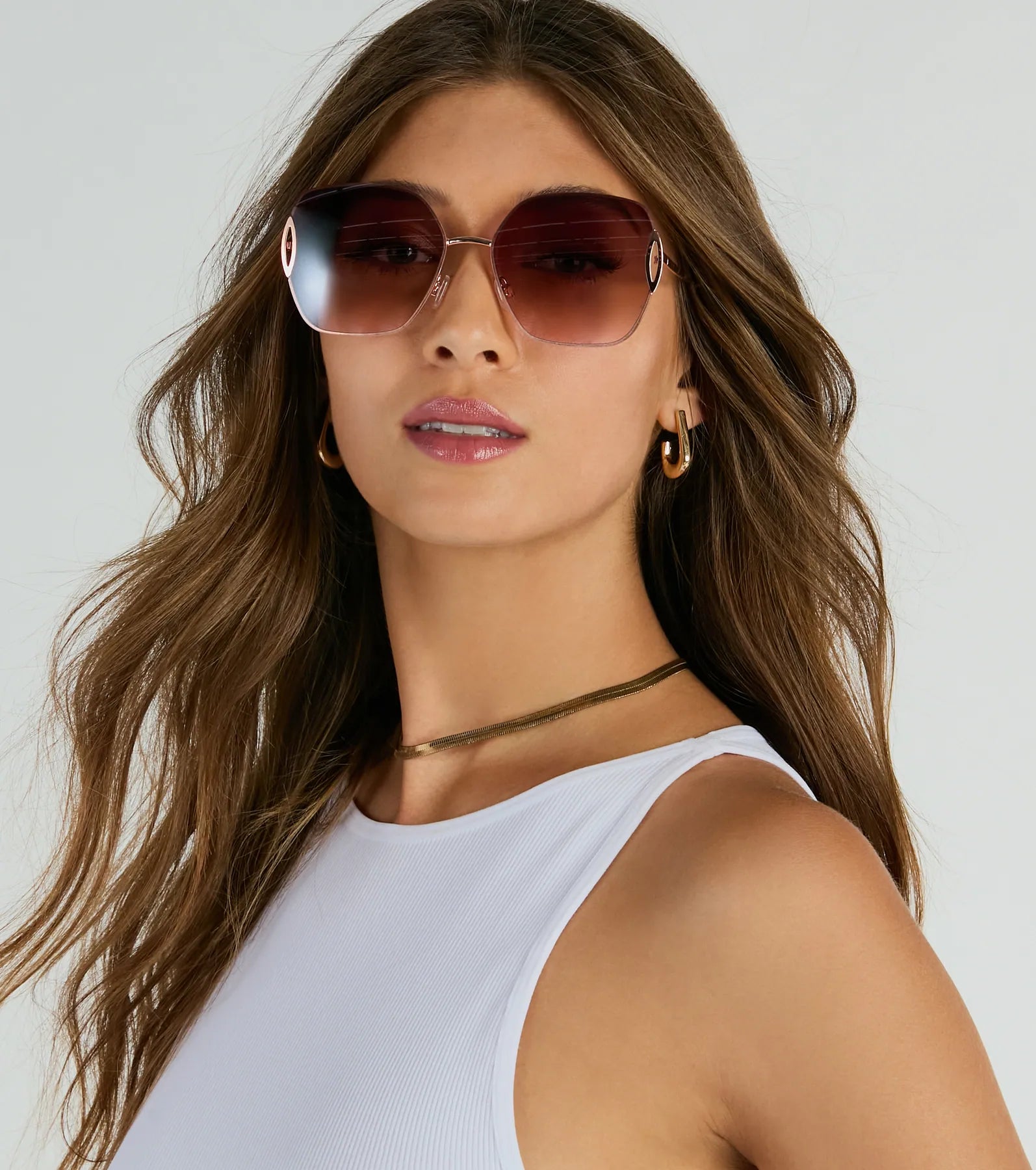 Ultimate Sleek Factor Oversized Square Sunglasses