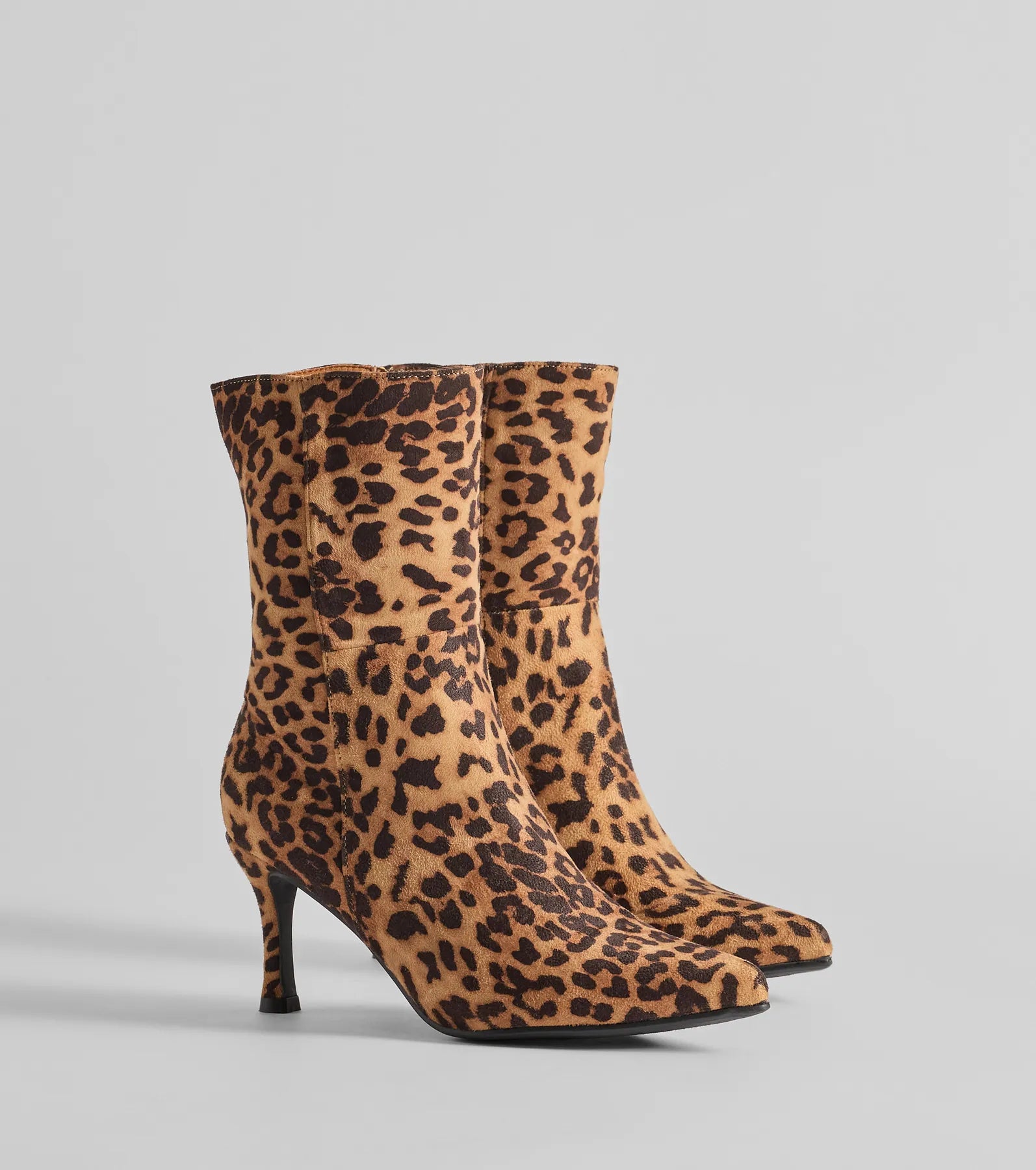 Ultimate Fierce Strut Leopard Print Stiletto Booties