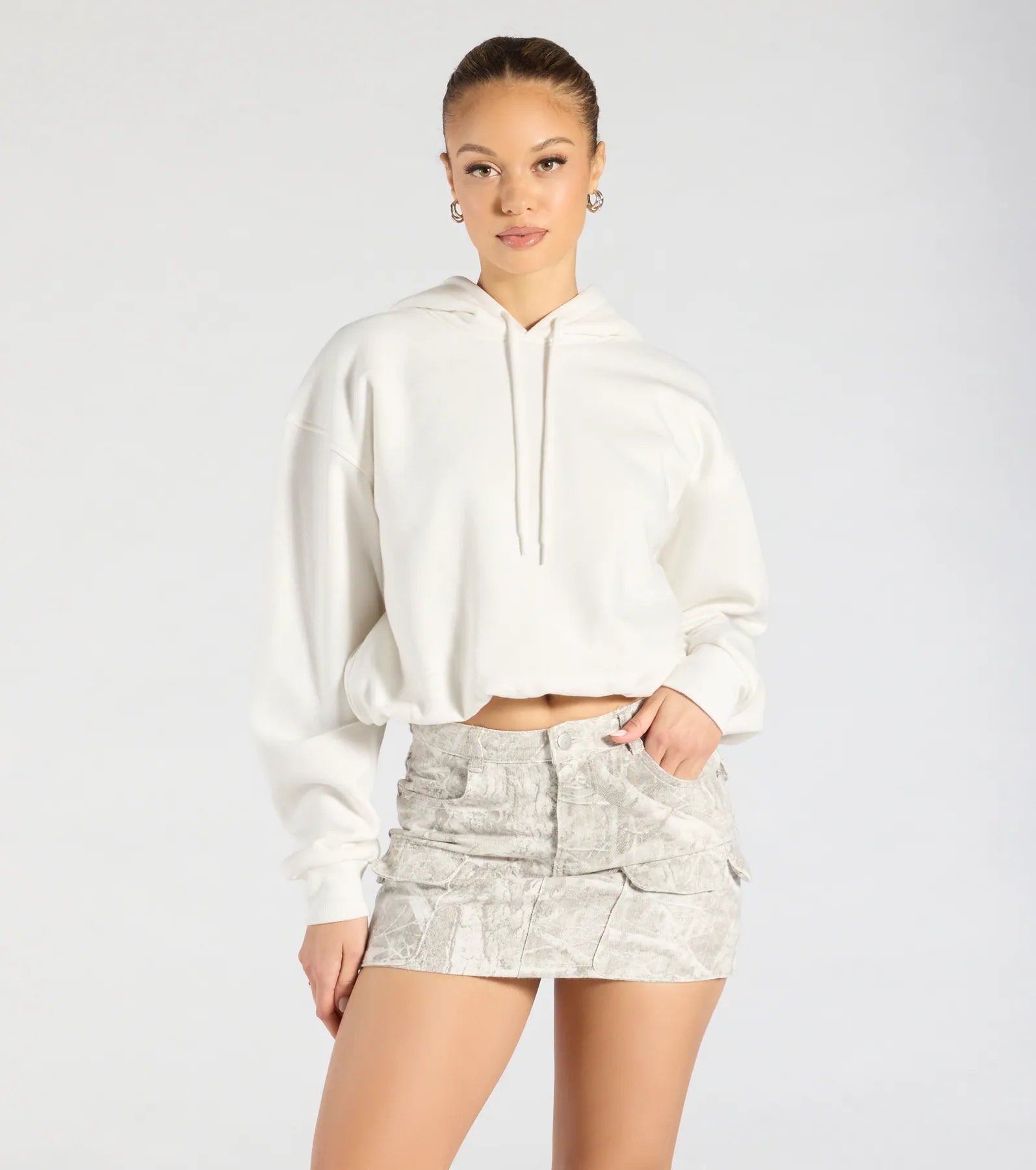 Ultimate Comfy Mode Cropped Hoodie - Premium Relaxed Fit