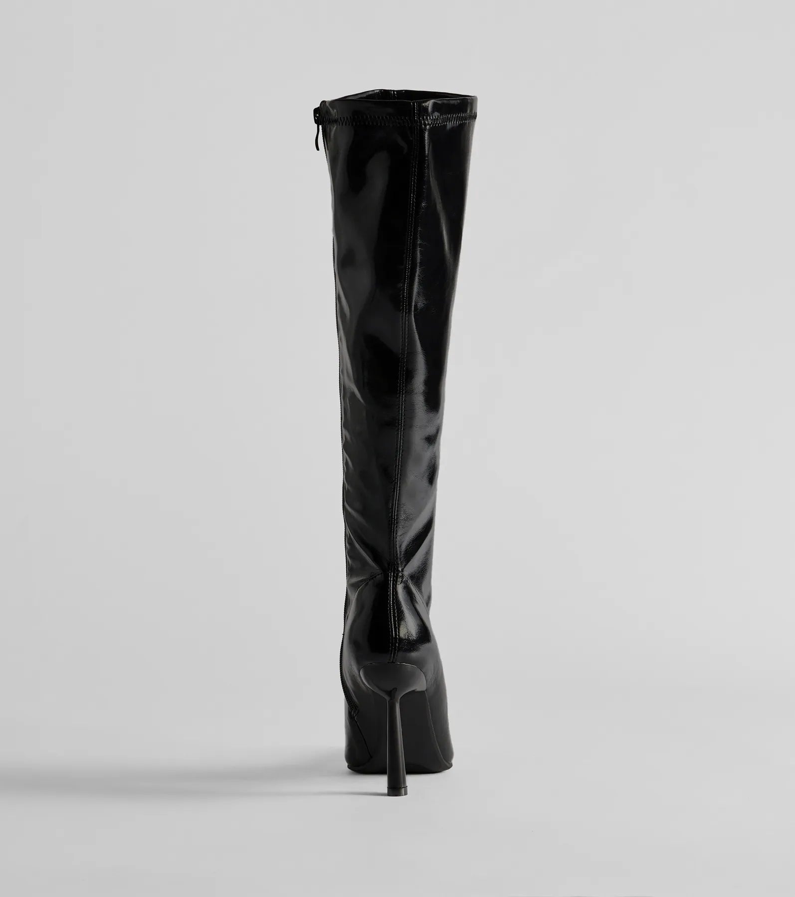 Ultimate Major Strut Faux Leather Knee-High Stiletto Boots - Upgrade Your Style