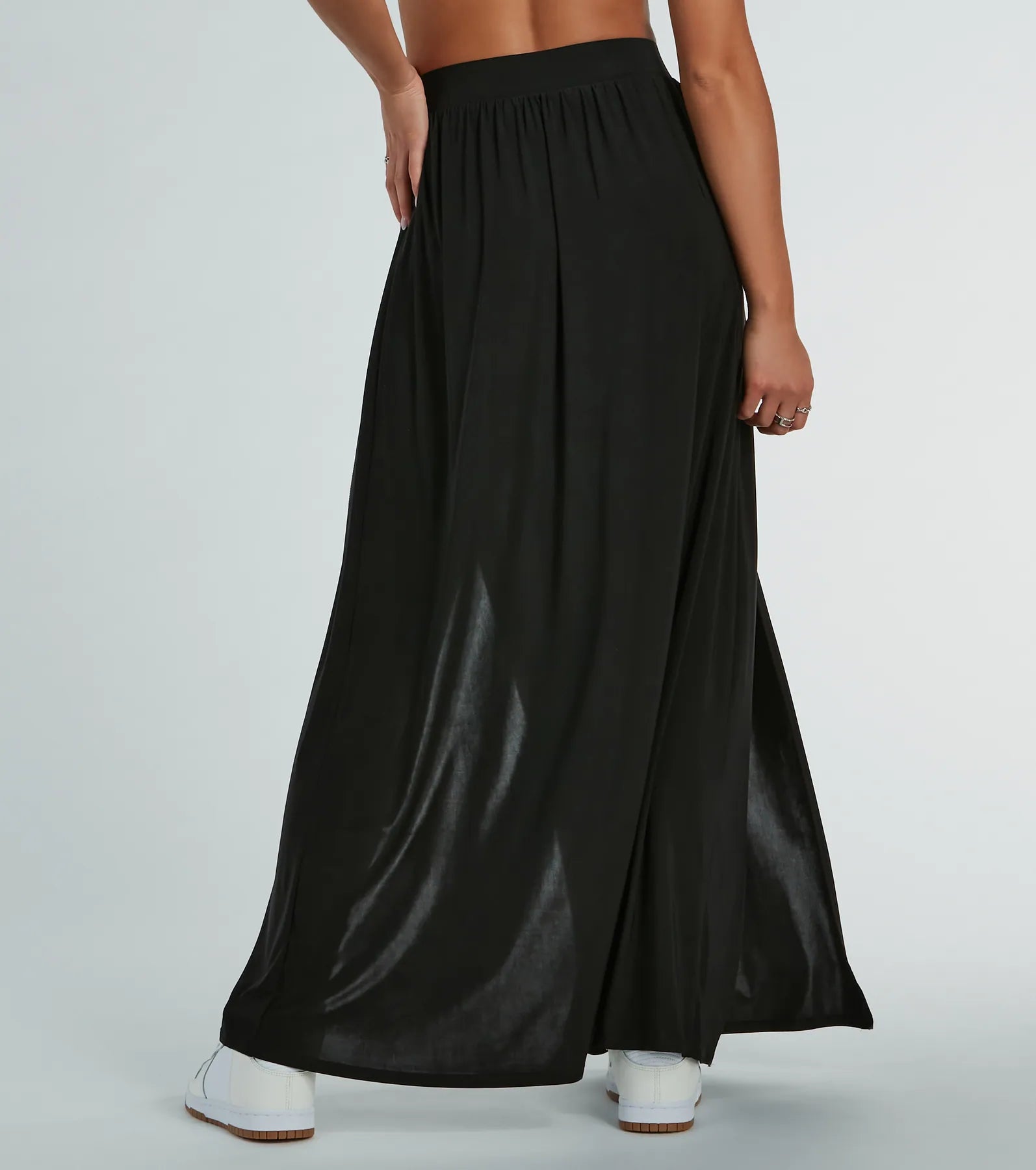 Ultimate Statement High-Rise Dual-Slit Maxi Skirt