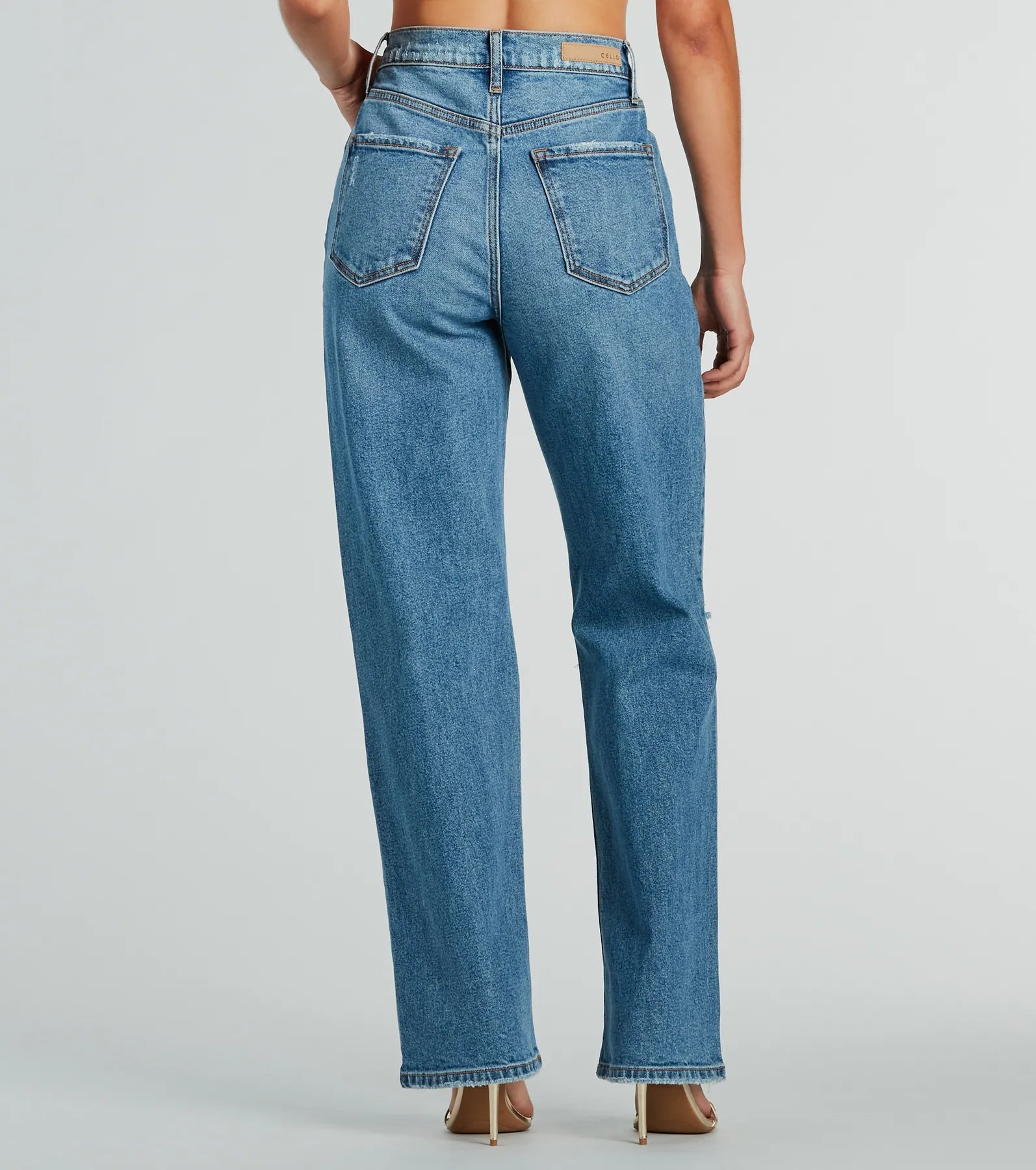 Ultimate Distressed Boyfriend Jeans - Premium Dark Wash