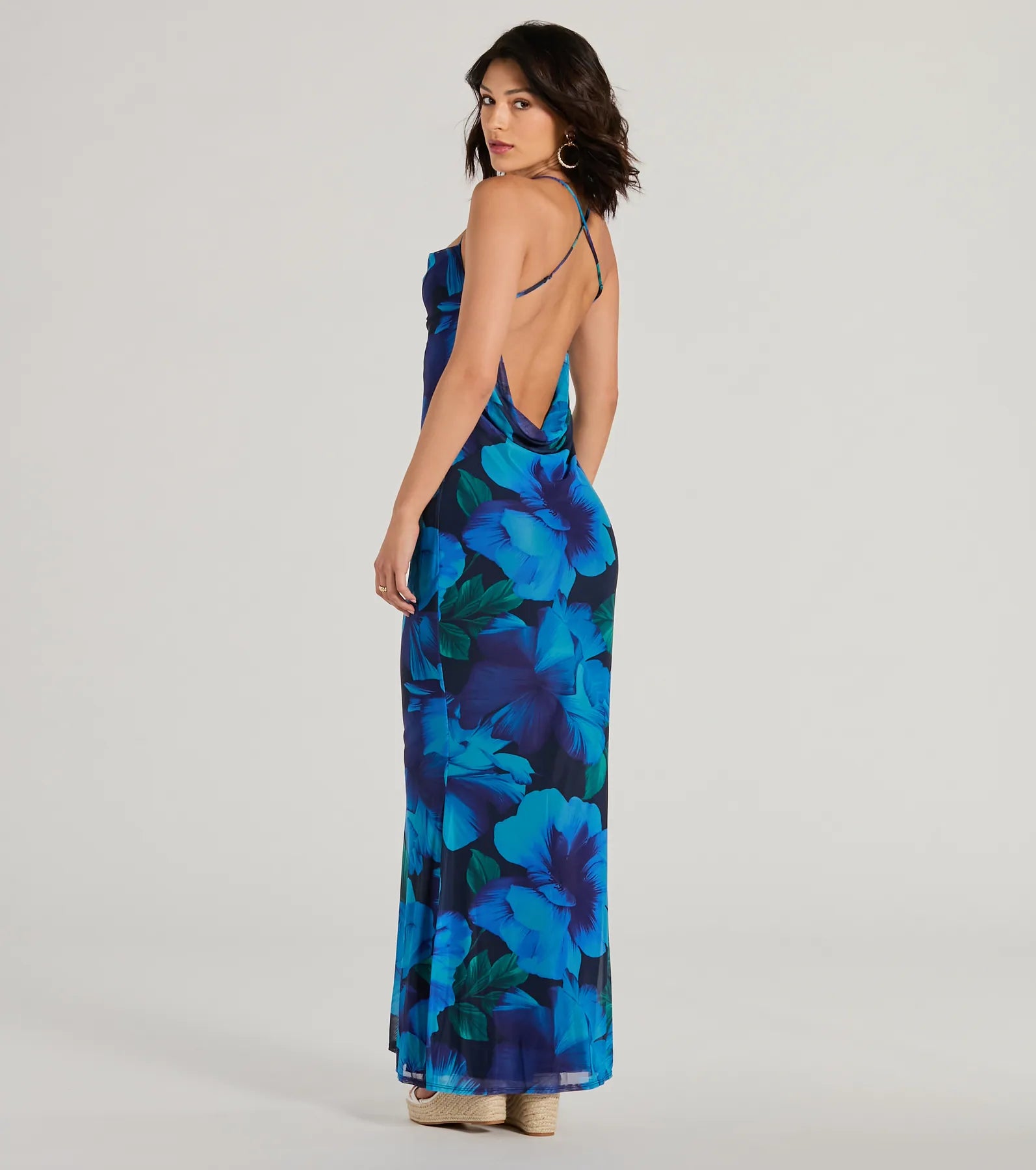 Ultimate Tropical Goddess Mesh Maxi Dress