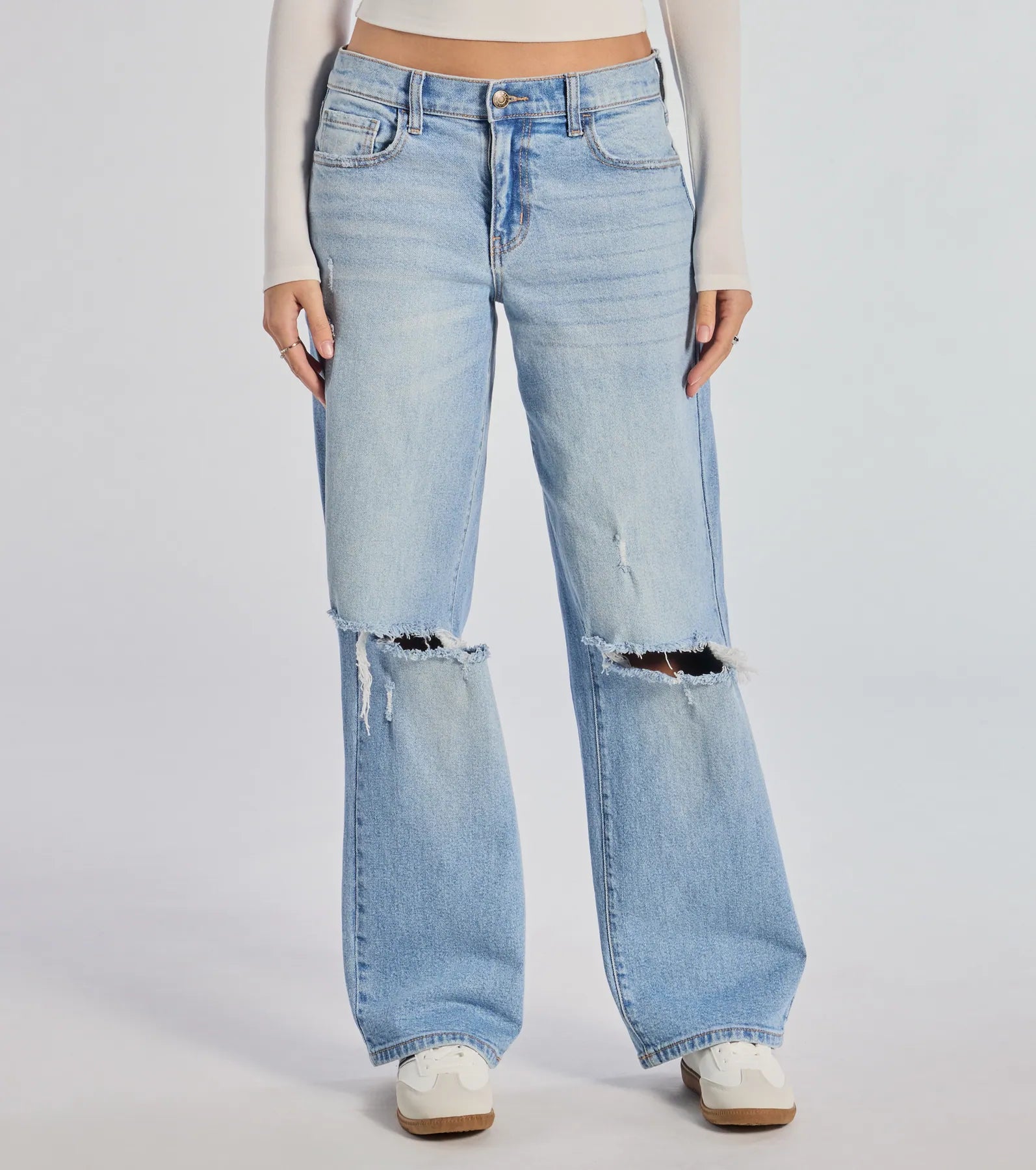 Ultimate Chill Vibes Baggy Distressed Denim Jeans - Upgrade Your Style