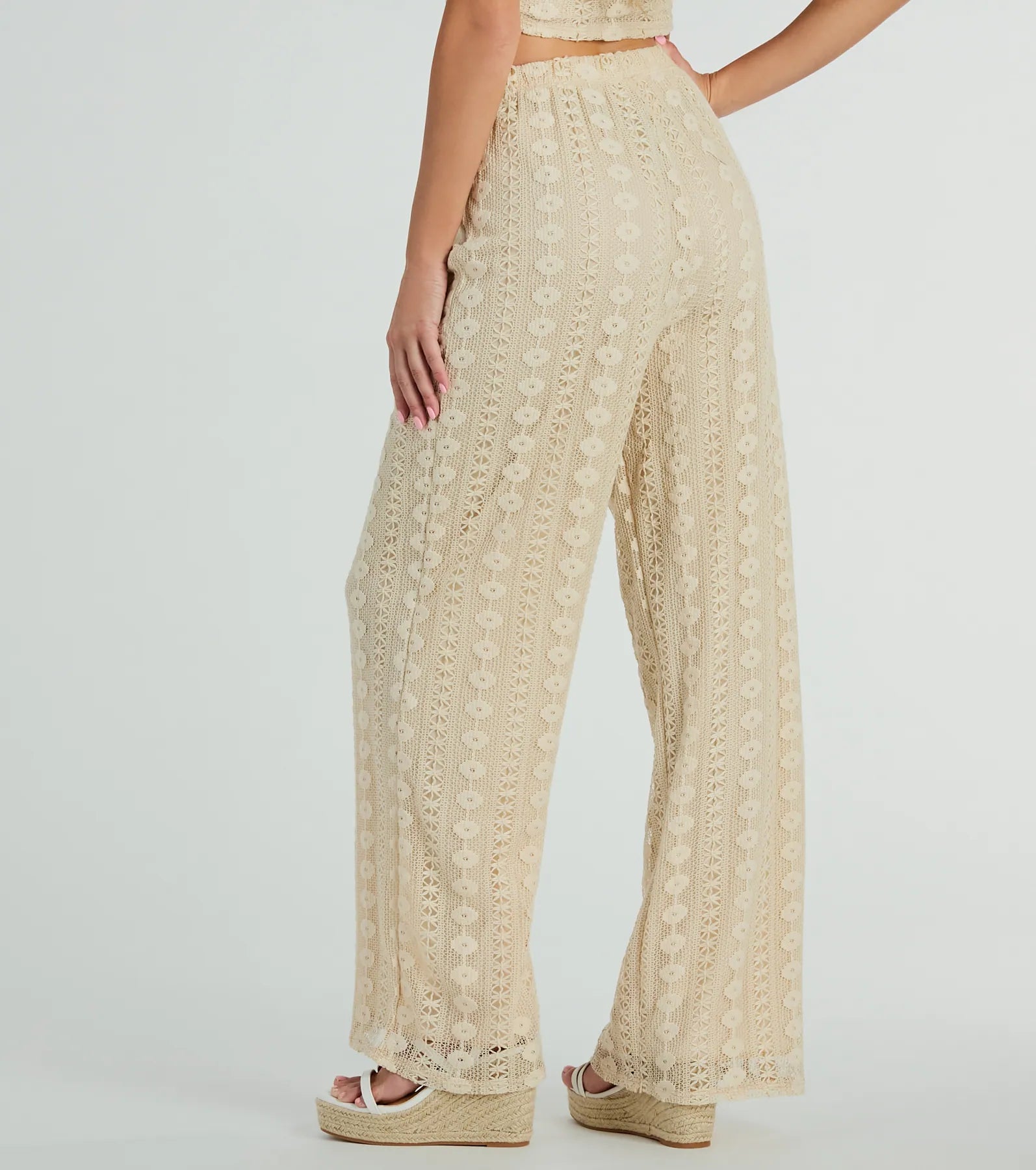 Premium Boho Crochet Palazzo Pants - Sunshine Livin' Collection