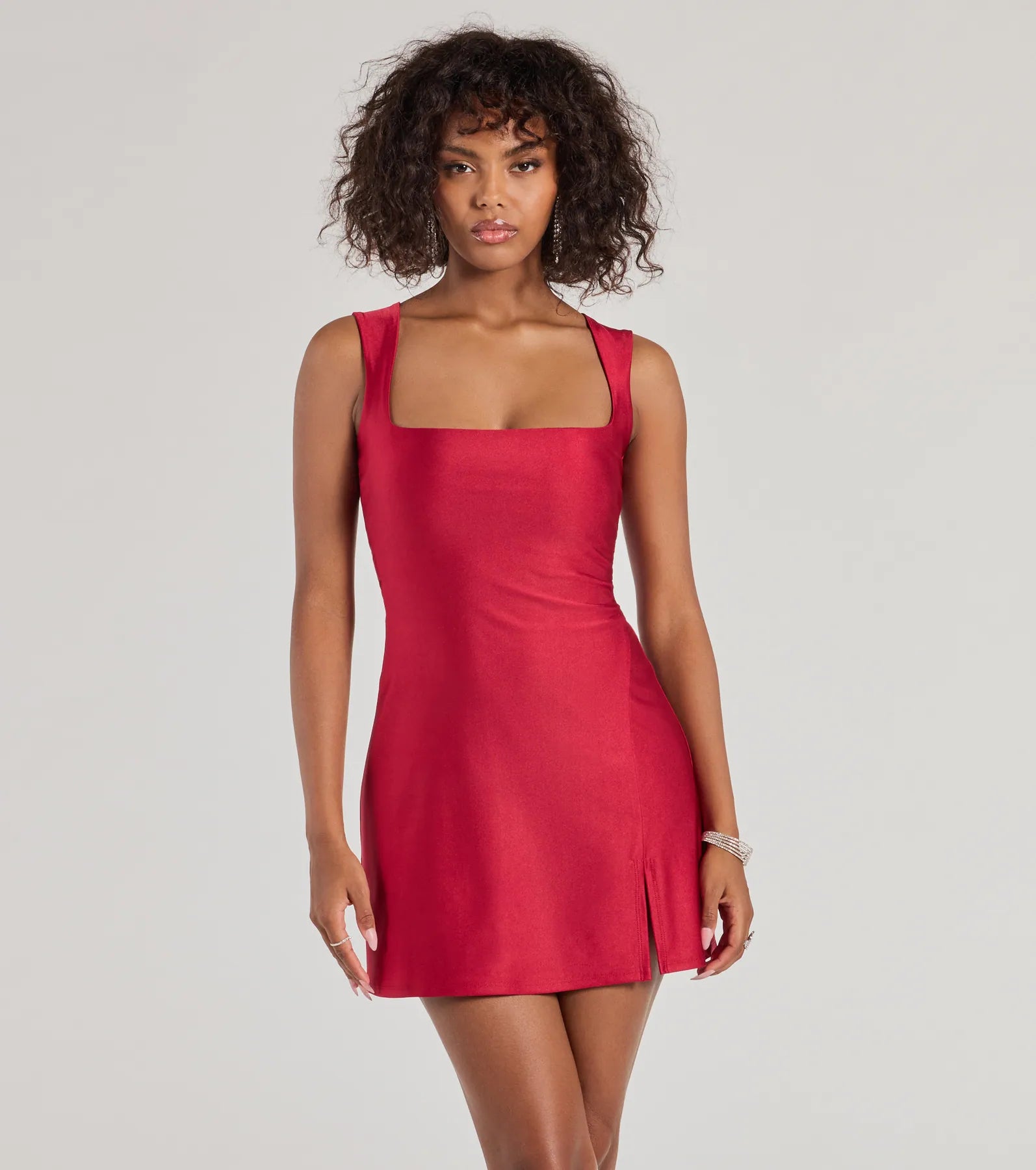 Ultimate Style Goals Square Neck A-Line Mini Dress