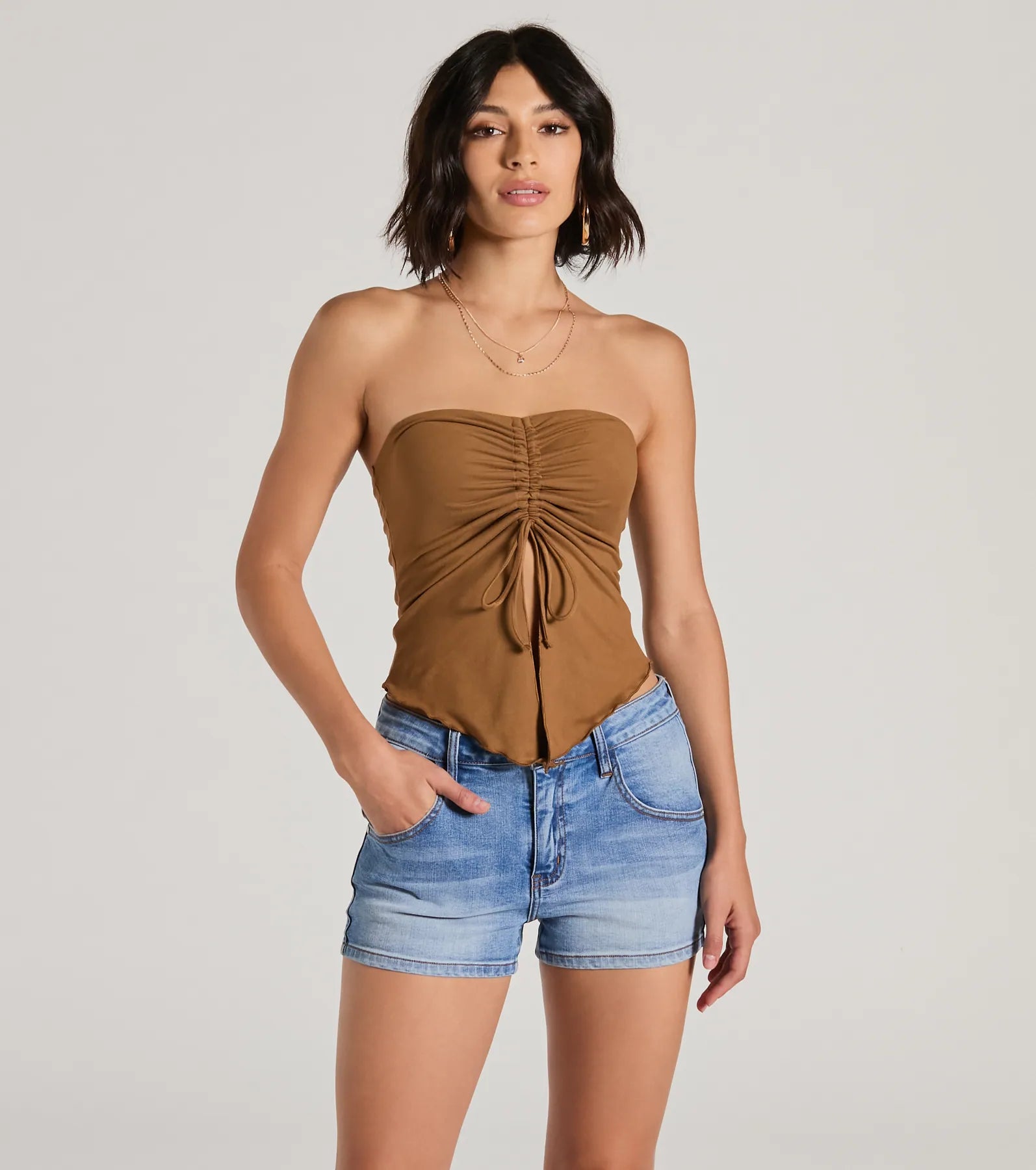 Ultimate Strapless Sweetheart Crop Top - Hit The City