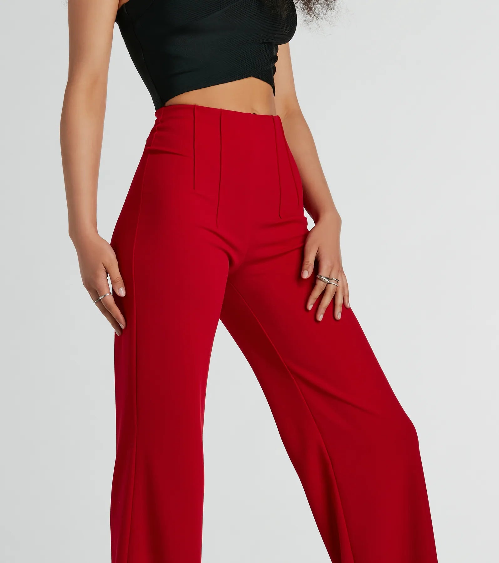 Ultimate Nine To Five Straight-Leg Crepe Trouser Pants