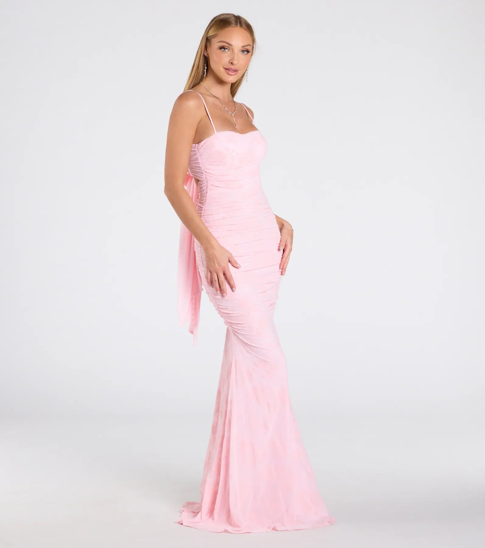 Premium Jaymie Floral Velvet Mermaid Gown - Ultimate Formal Elegance