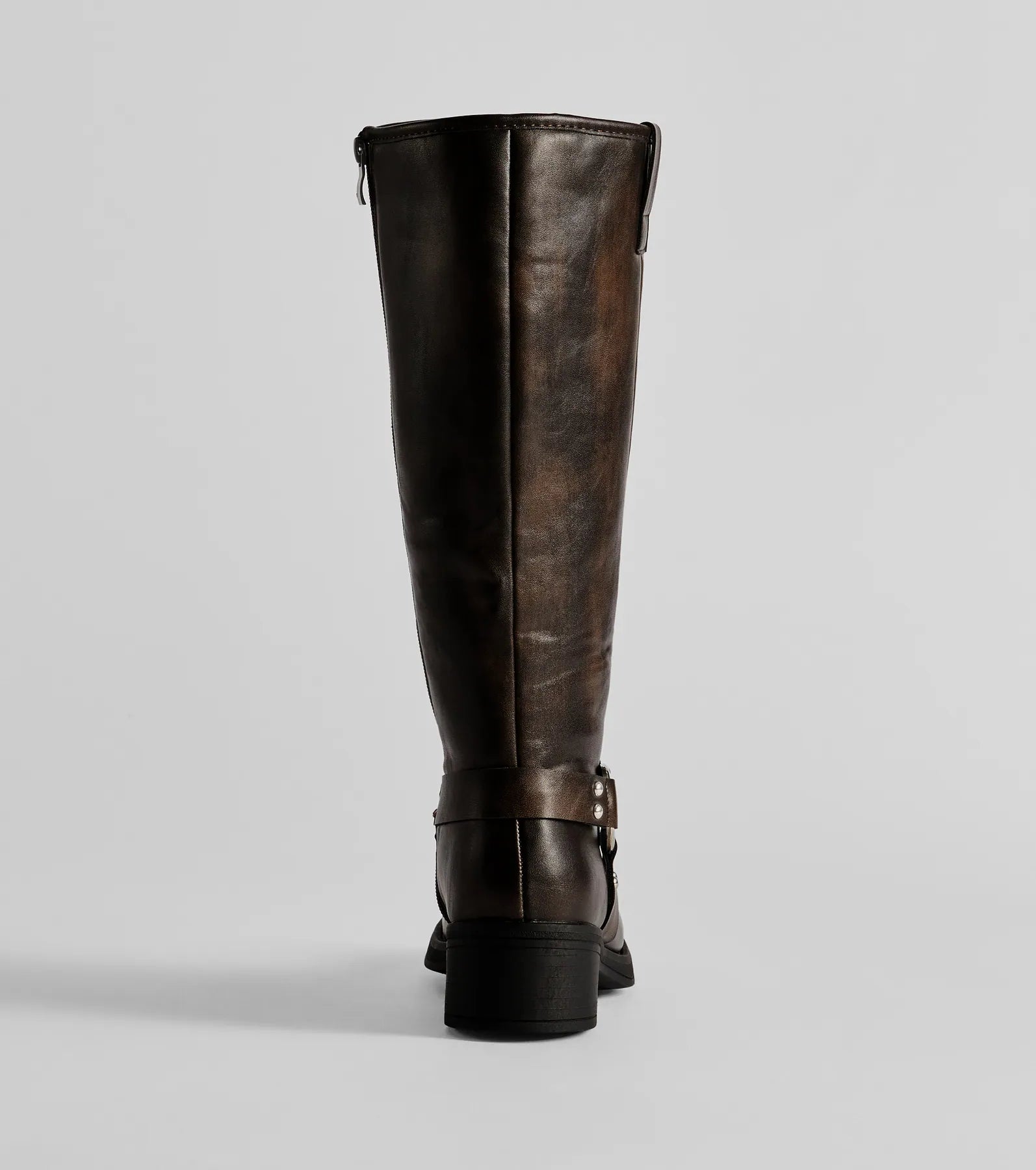 Premium Vintage-Tone Moto Boots for Edgy Style