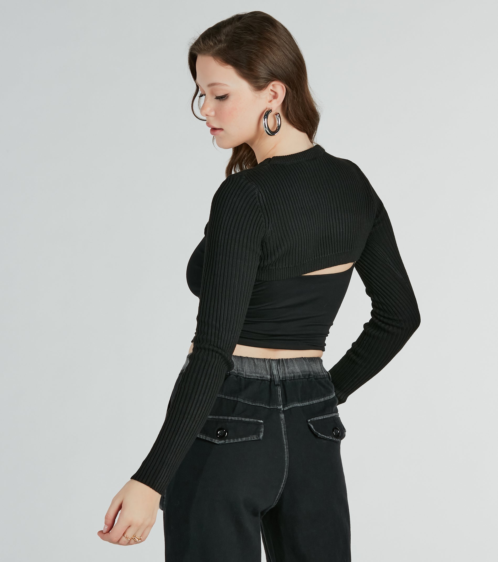 Ultimate Rib Knit Cropped Sweater - Cuteness Redefined