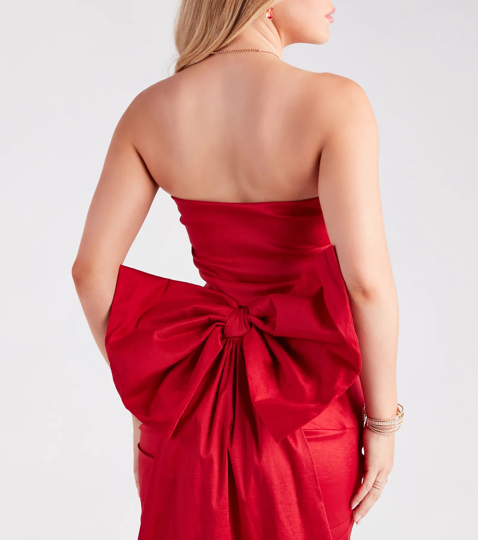 Premium Lucy Taffeta Bow Mini Party Dress - Ultimate Style Statement