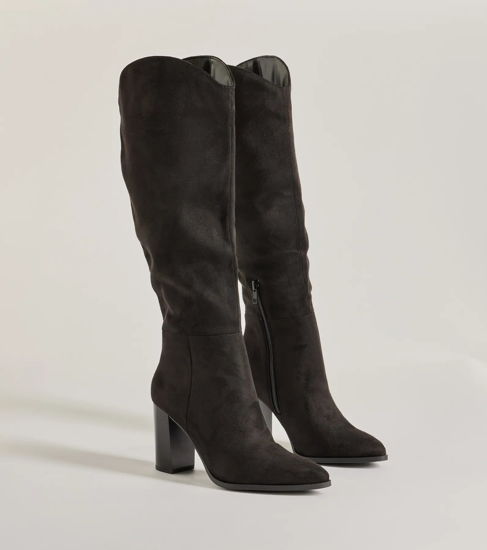 Premium Faux Suede Knee-High Boots - Ultimate Style Statement